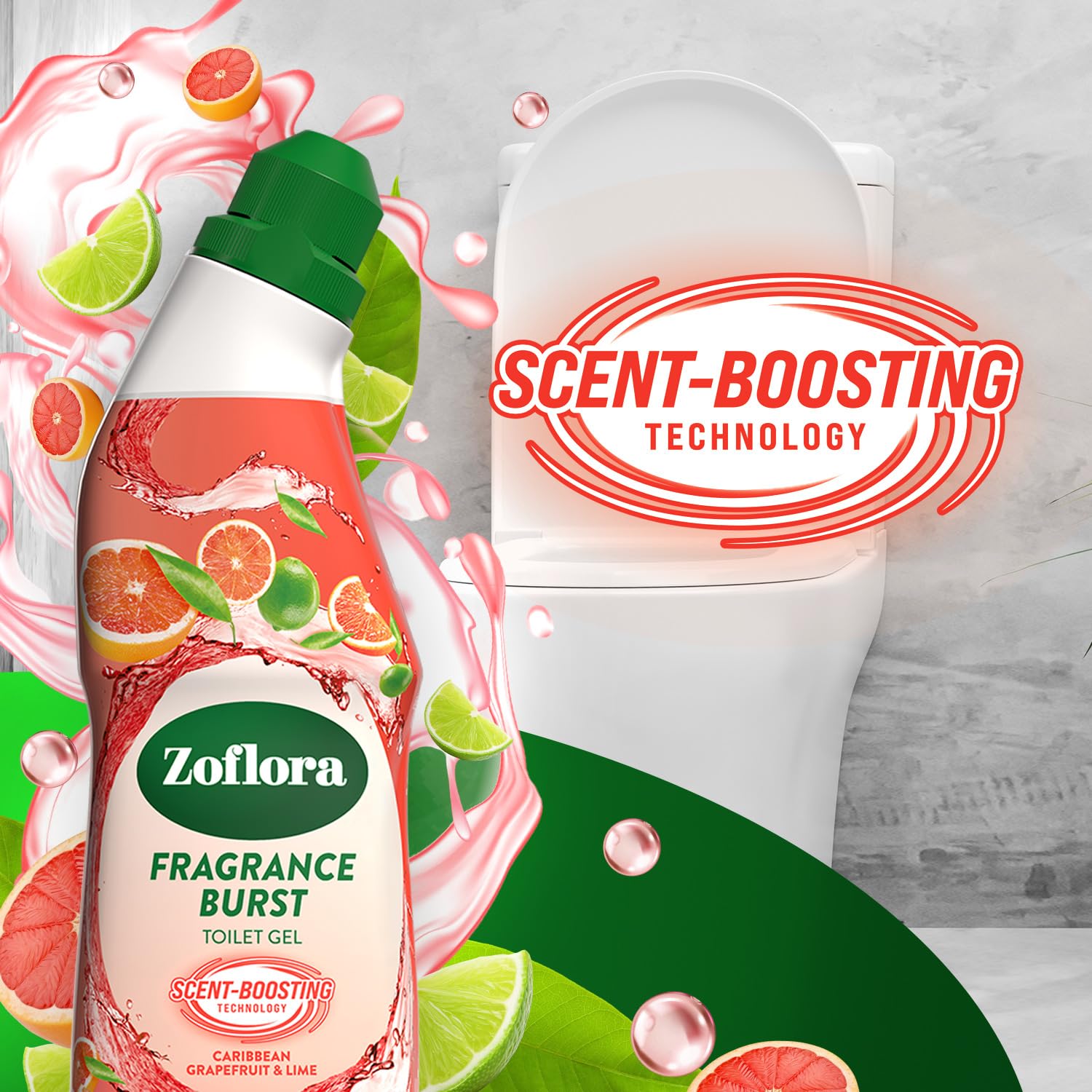 Zoflora - Fragrance Burst Gel Caribbean Grapefruit & Lime 750ml 7