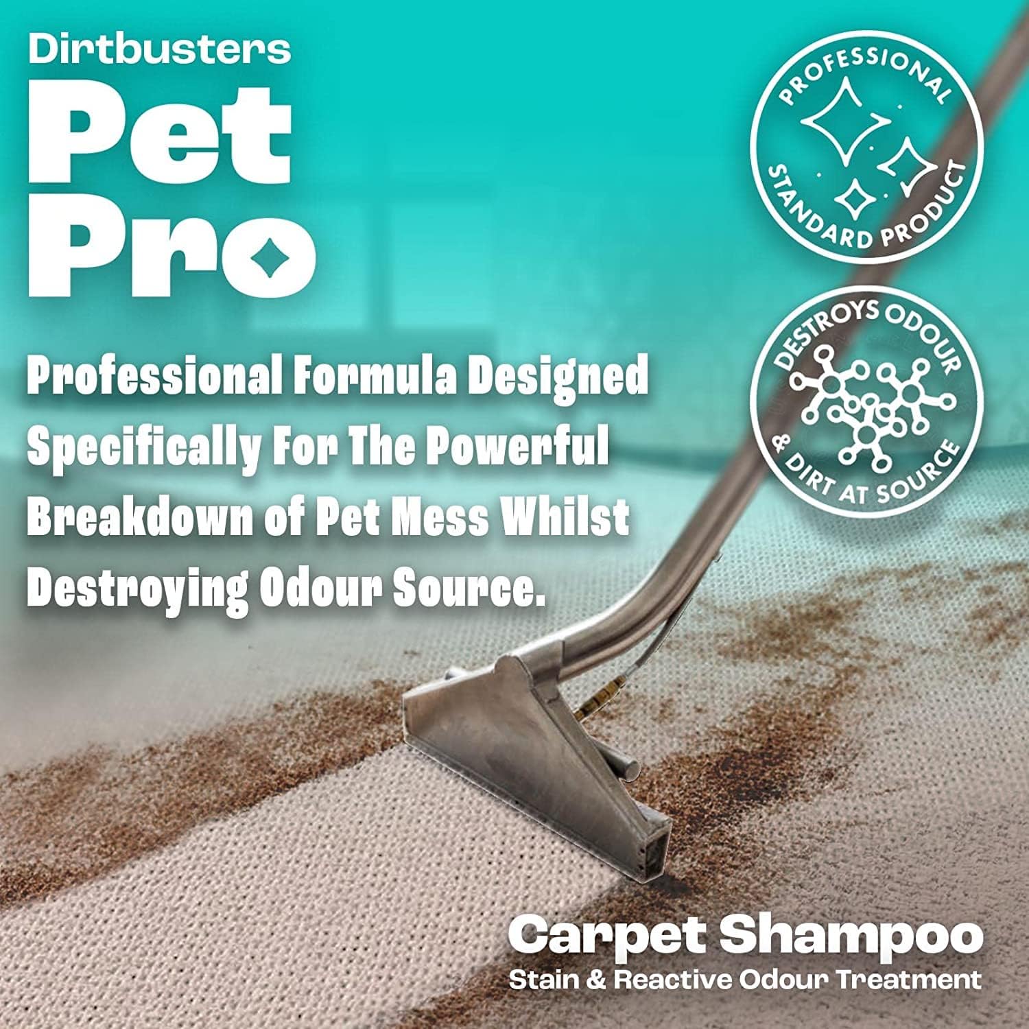 Dirtbusters - Pet Pro Carpet Cleaner Shampoo (1 Litre Concentrate) 5
