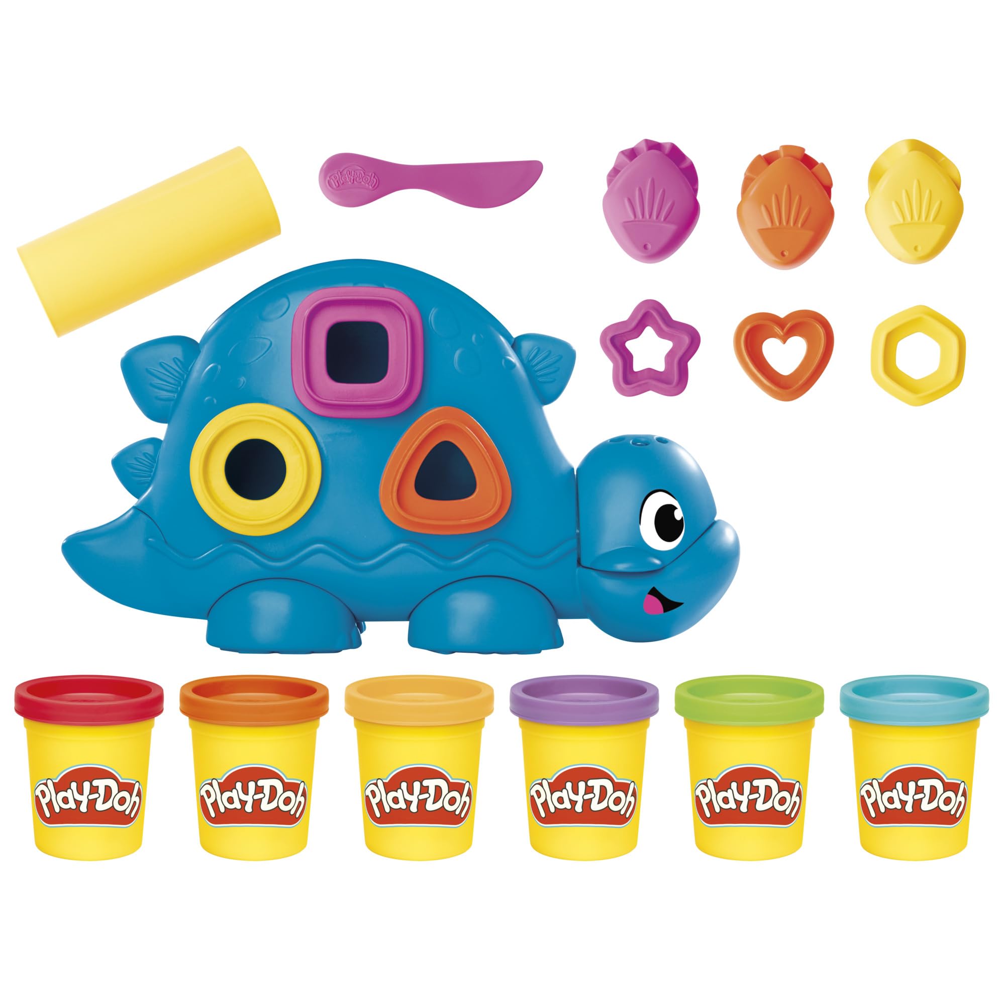 Play-Doh Shapes & Colours Dinosaur Toy - Preschool Creative Playset for Ages 3+ 18
