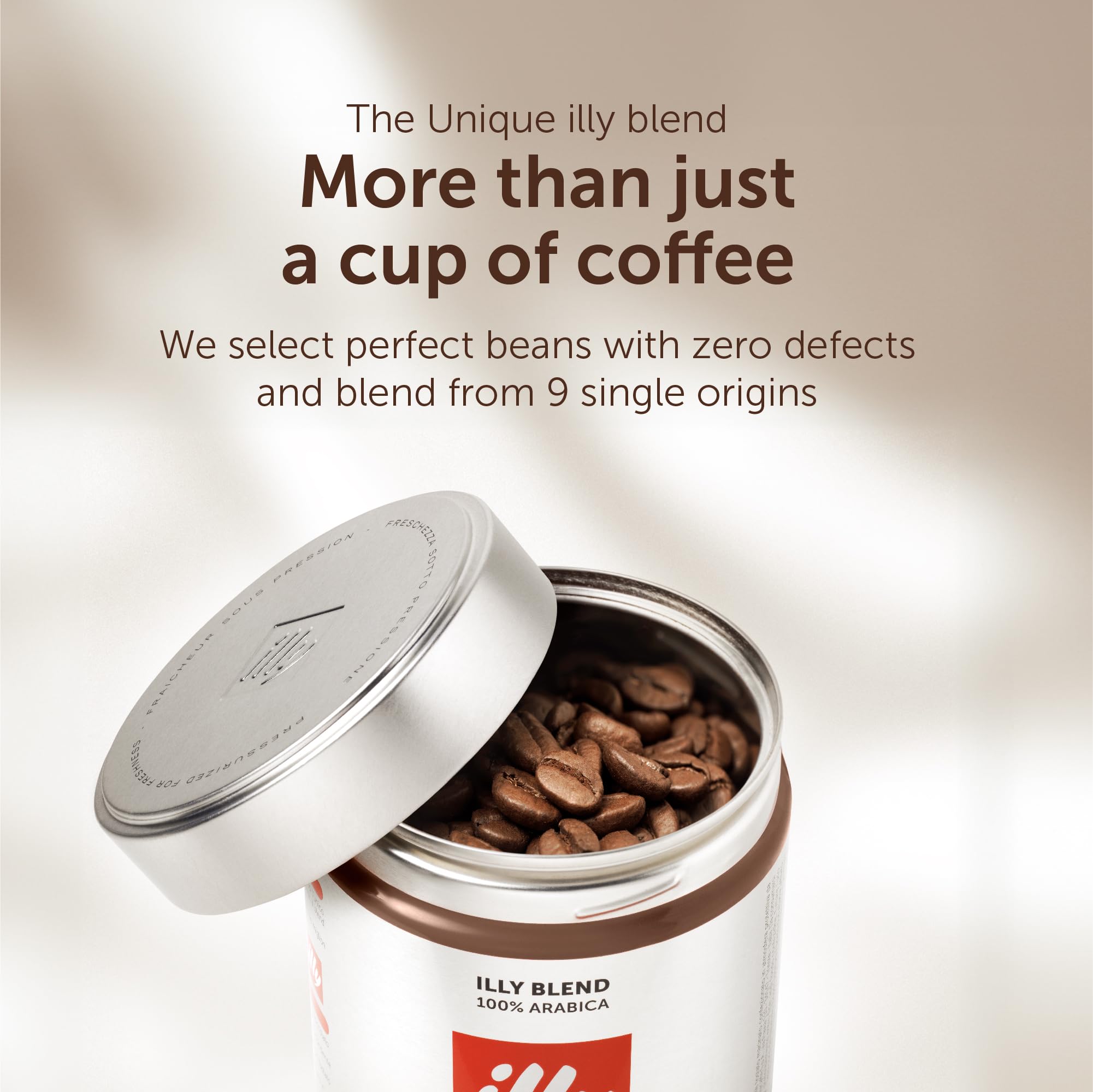 illy Luxury Arabica Selection - India Dark Roast Whole Coffee Beans - 100% Arabica - 250g Tin 5