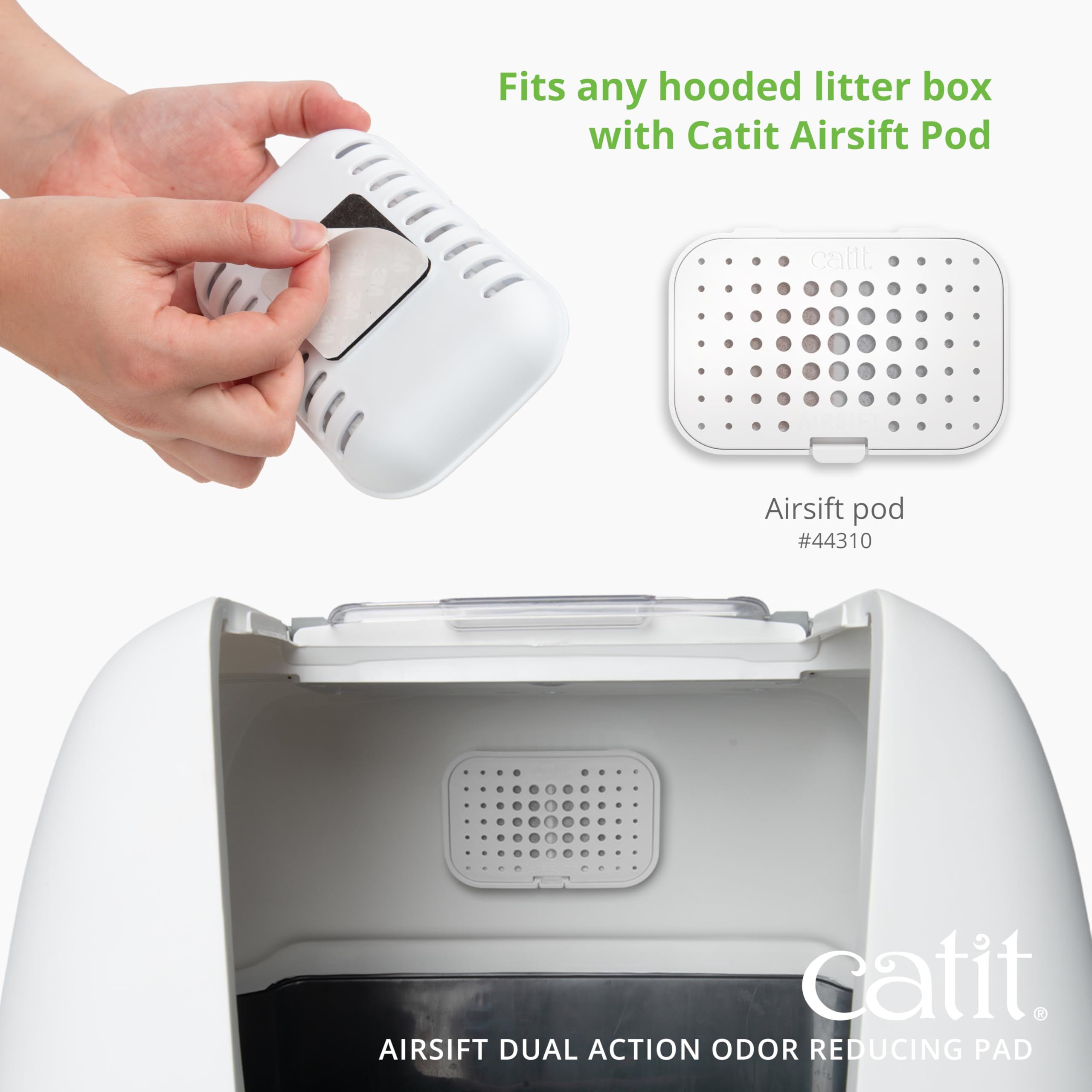 Catit AiRSiFT Dual Action Pads - Odor Reducing Filter | 6 Count Pack 9