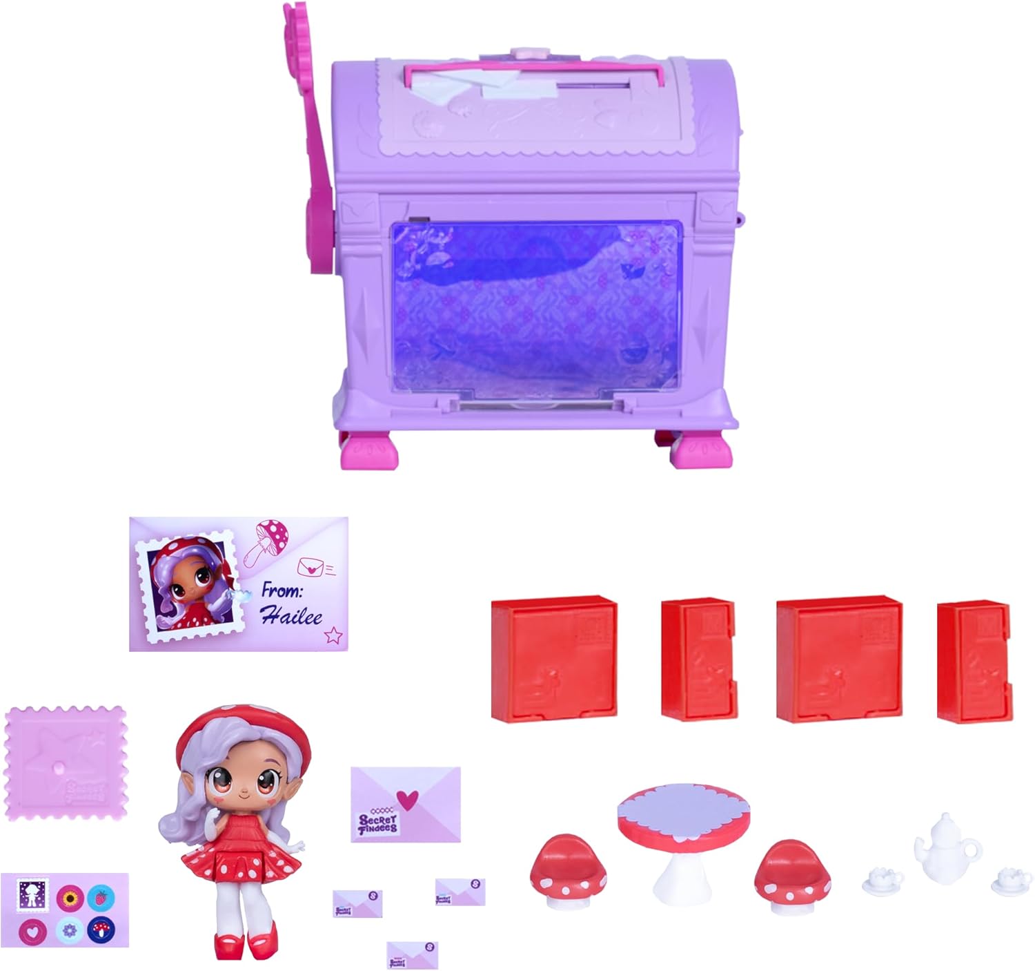 Secret Findees Magic Mailbox - 10+ Surprise Reveals & Mini Playset - Ages 4+ 8