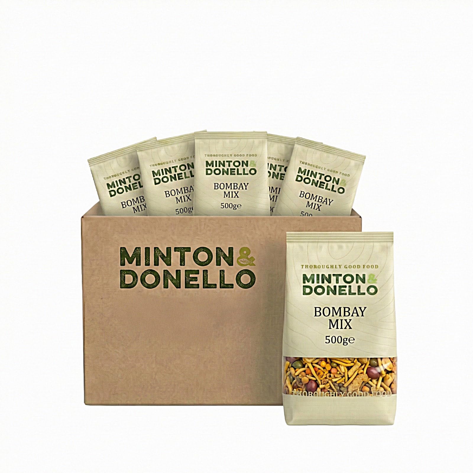 Minton & Donello Bombay Mix - Authentic Indian Savoury Snack | 500g 3