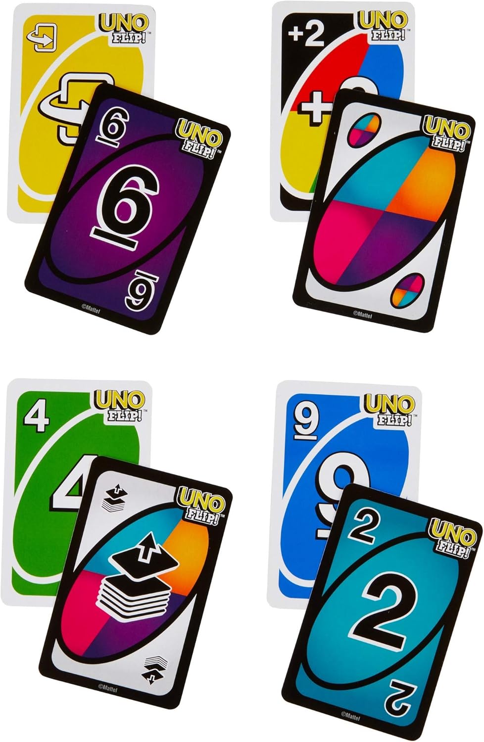 Mattel UNO Flip Card Game, Multicolored 6