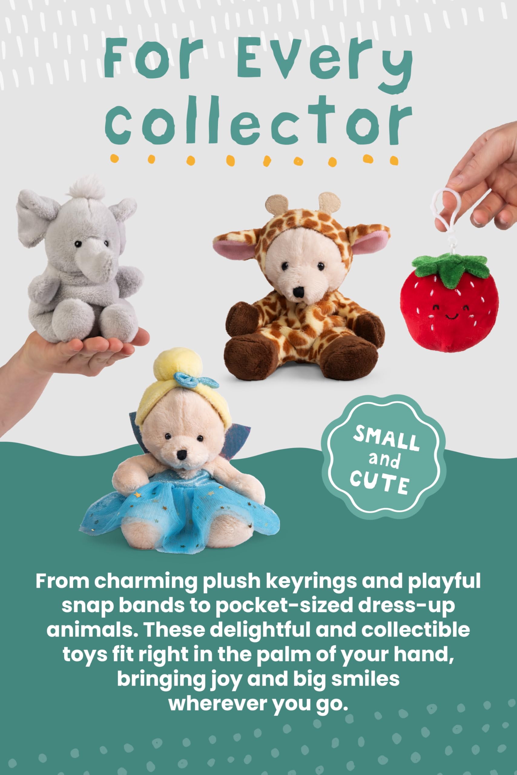 Living Nature Soft Toy Gift Bundle - 6 Pack Farm Buddies with Educational Animal Facts 5