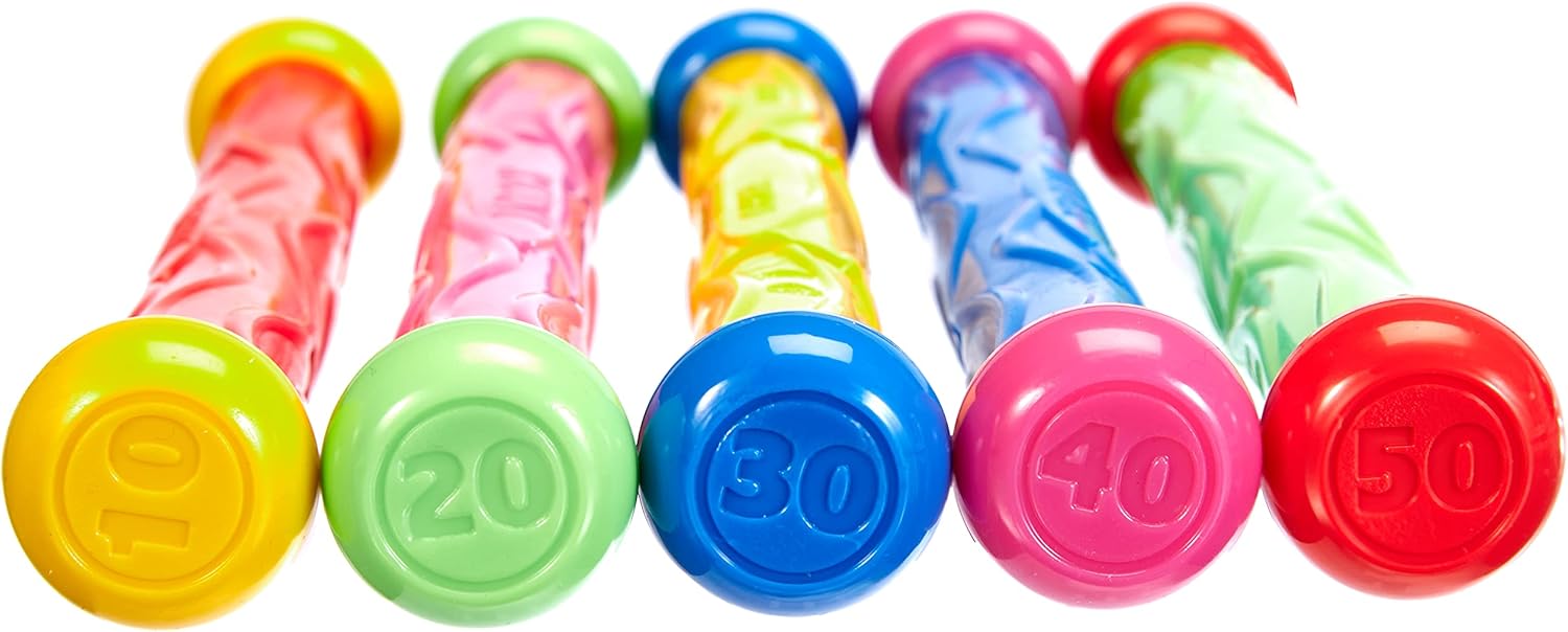 Intex Summer Fun Dive Sticks - Pack of 5 Soft Flexible Pool Toys for Kids 6+ 4