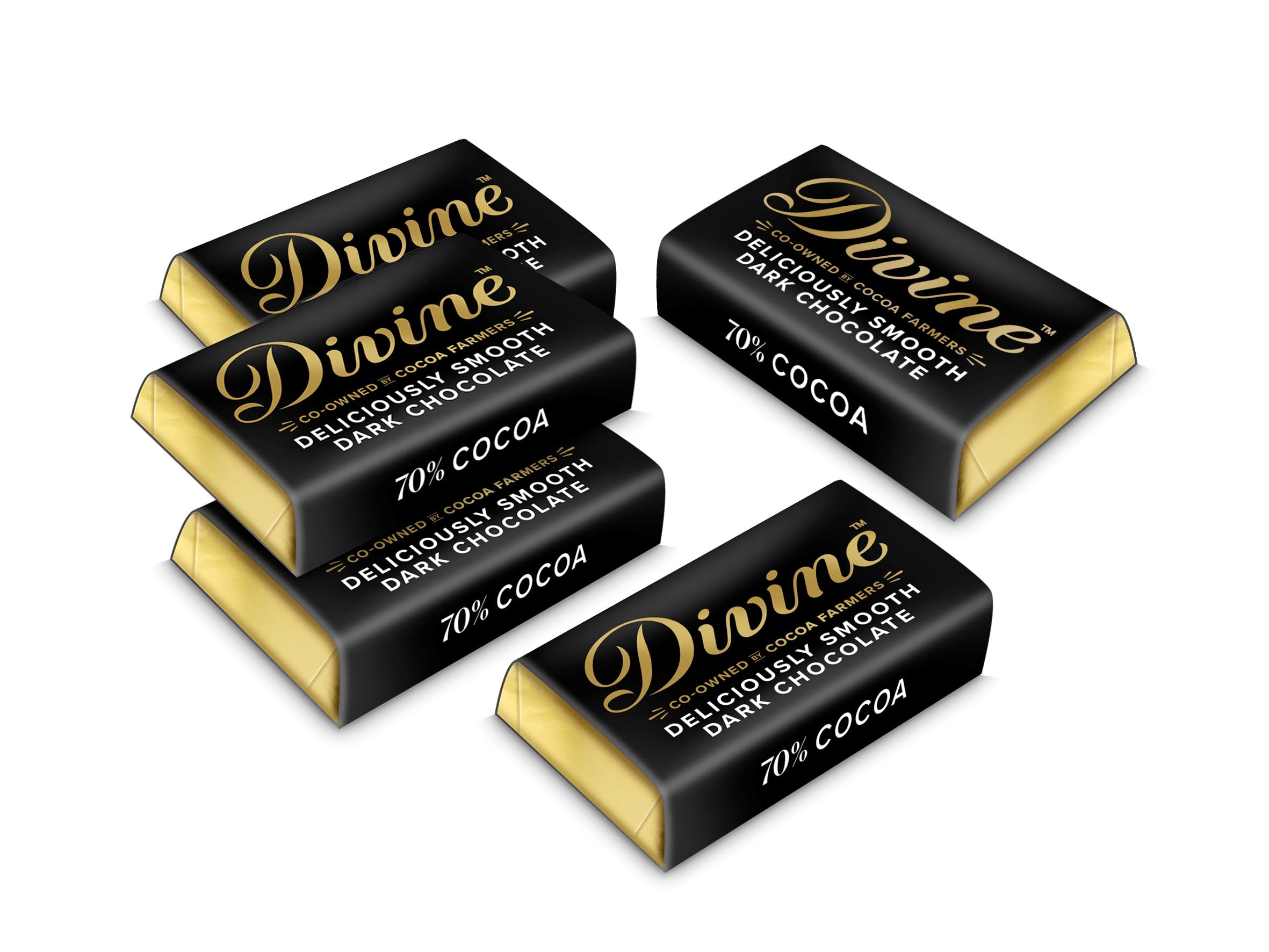Divine - 70% Dark Chocolate Mini Bars (100 x 4.2g)