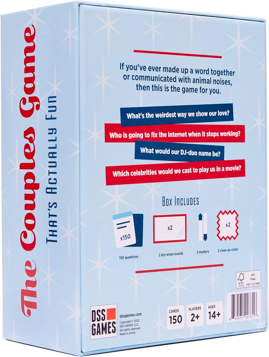 DSS Games The Couples Game That's Actually Fun - A Party Game to Play with Your Partner 4