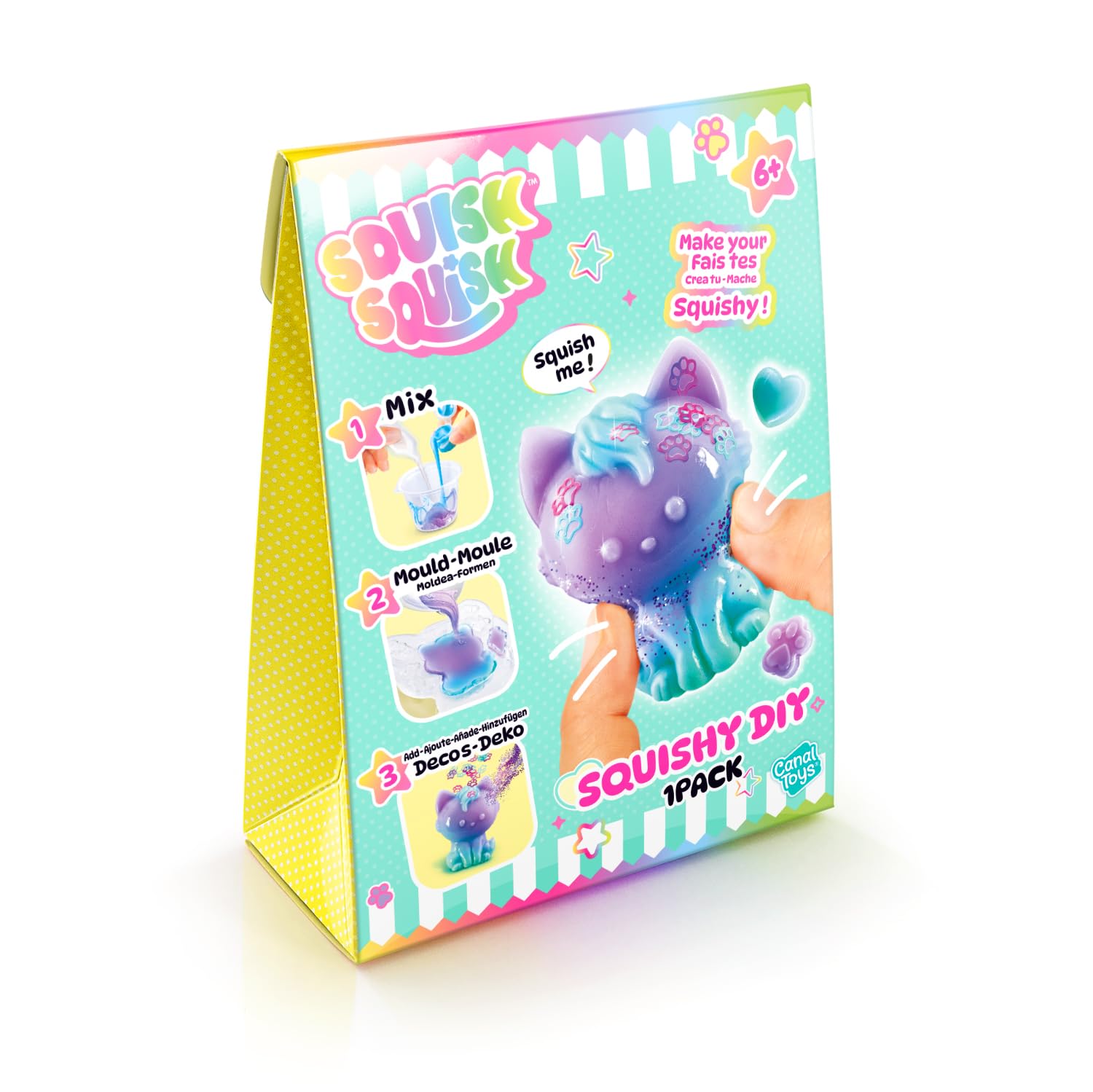 Canal Toys Squish Squish Squishy DIY Kit – Create & Decorate Soft Sensory Toys | Ages 6+