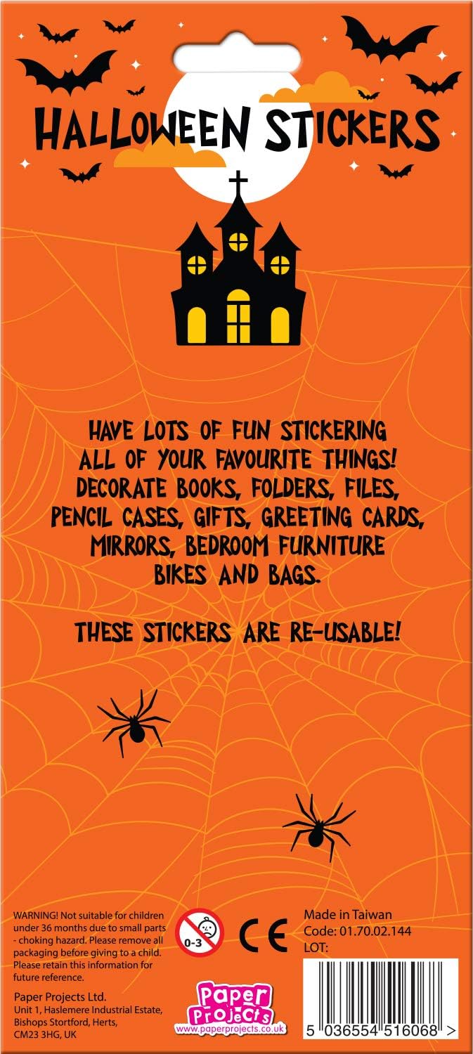Paper Projects Sparkle Halloween Boo Large Foil Stickers