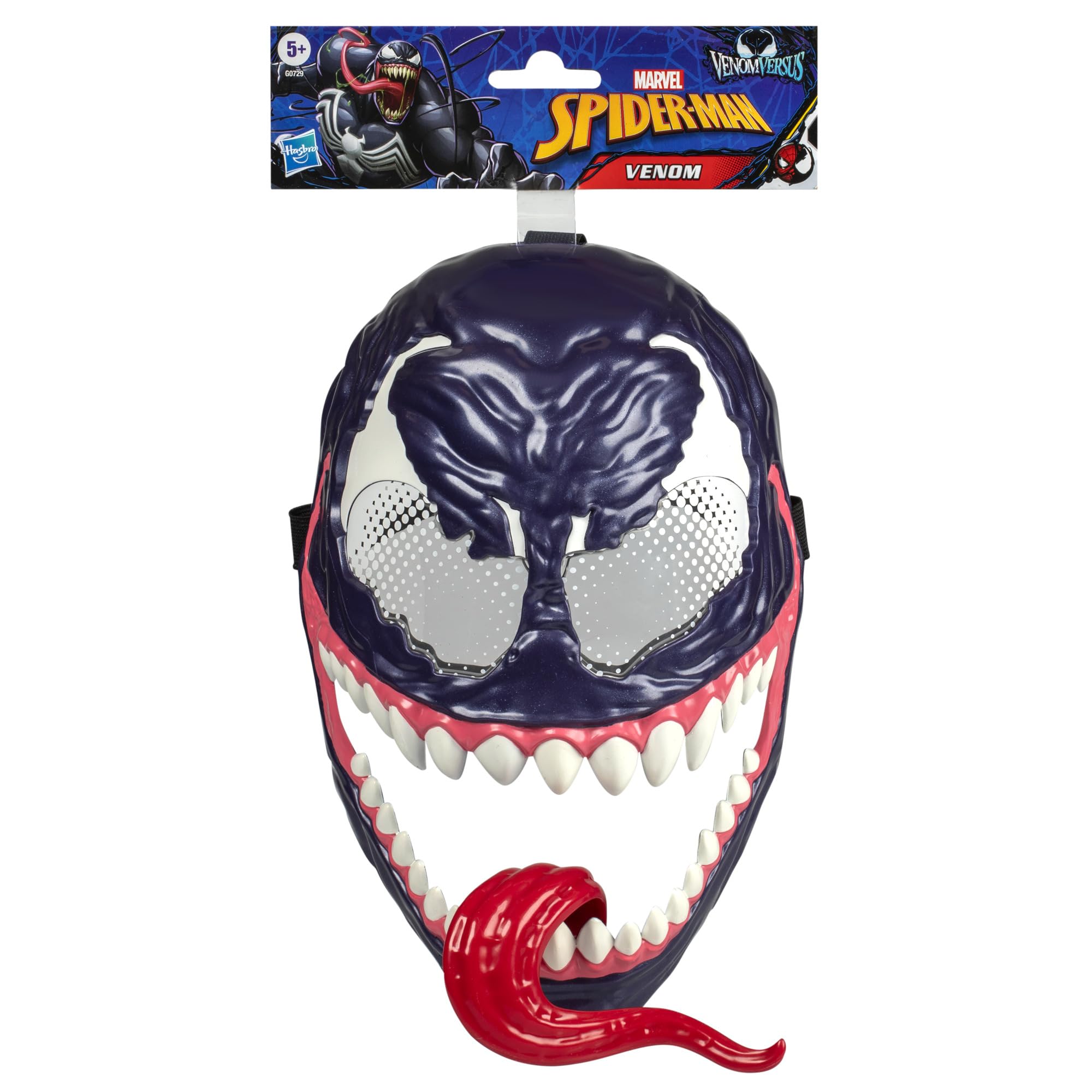 Marvel Venom Roleplay Mask - Creepy Movable Tongue Feature | Ages 5+ | Unisex