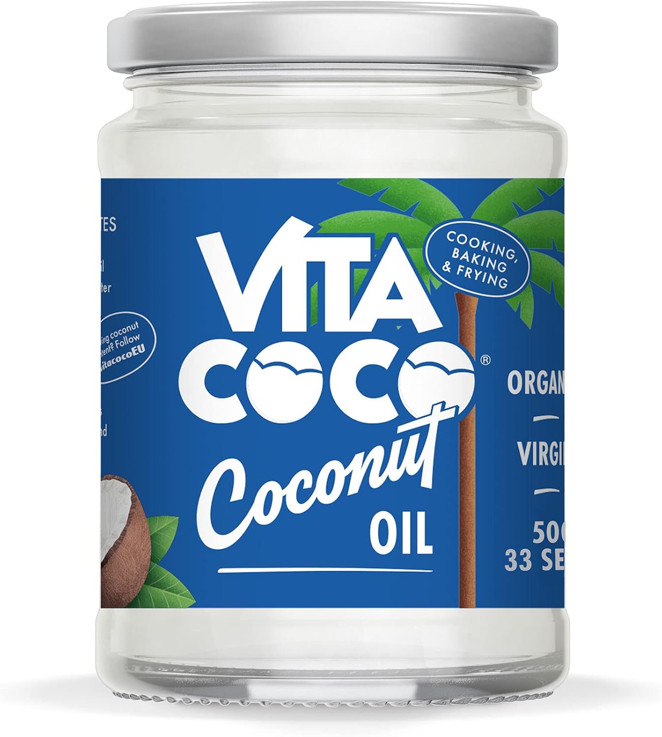 Vita Coco Organic Coconut Oil, Extra Virgin, Cold Pressed (500g)