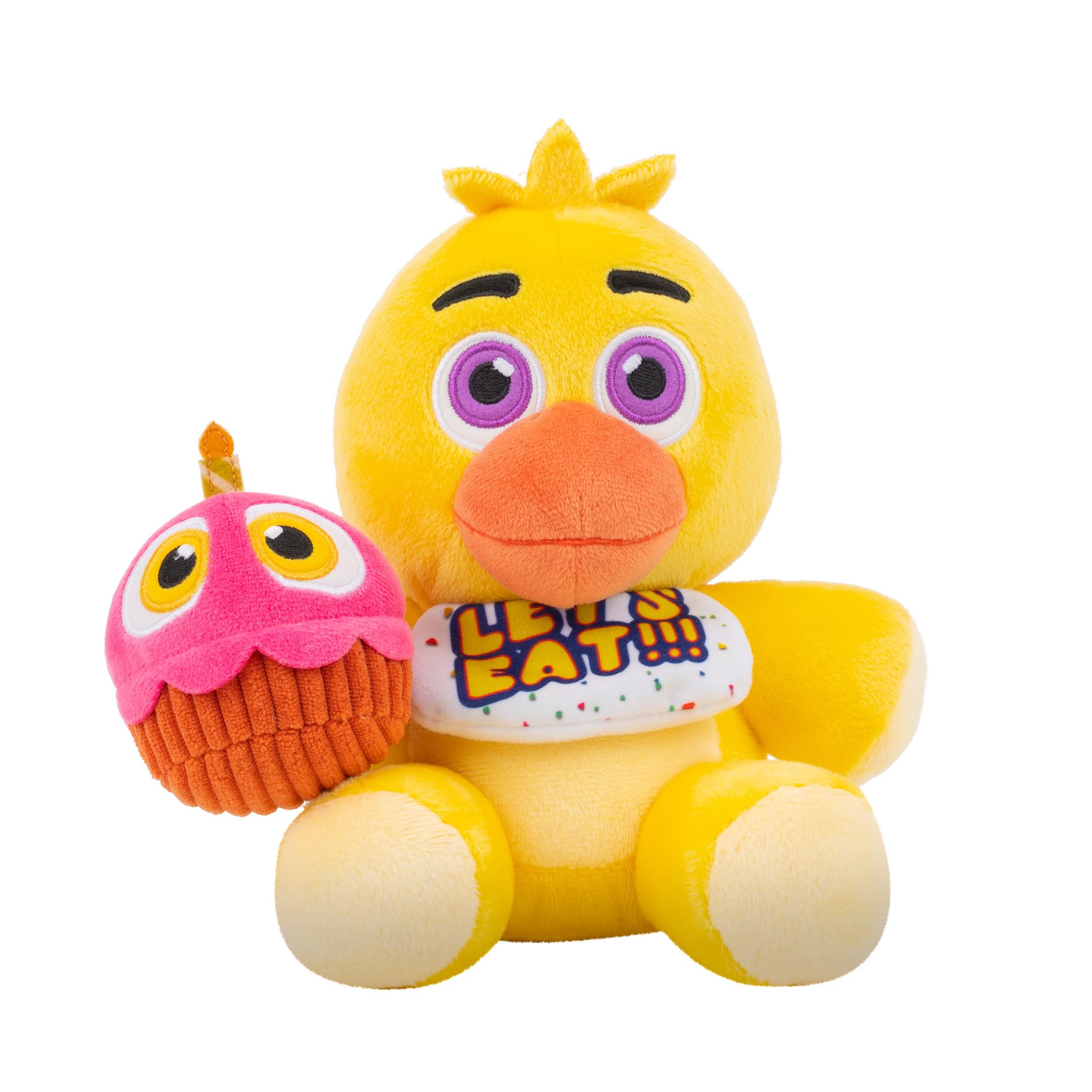 Five Nights at Freddy's Classic Chica Plush - 8-Inch Glow-in-the-Dark Eyes