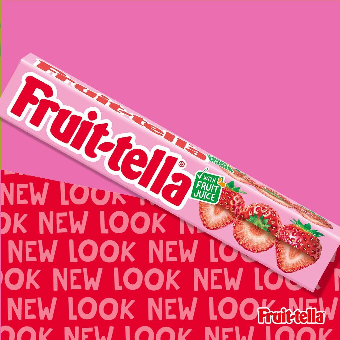 Fruittella Simply Strawberry Soft Chews - Vegan, Gluten-Free Fruit Flavoured Party Sweets 7