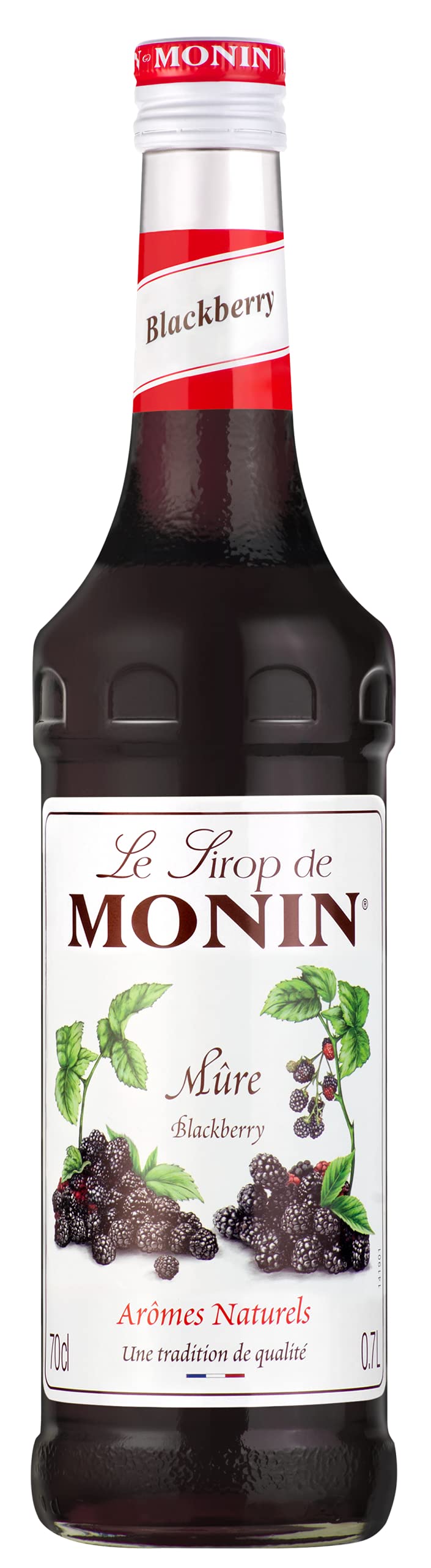 MONIN Premium Blackberry Syrup 700ml - Vegan, Natural Flavour, for Cocktails, Mocktails & Beverages