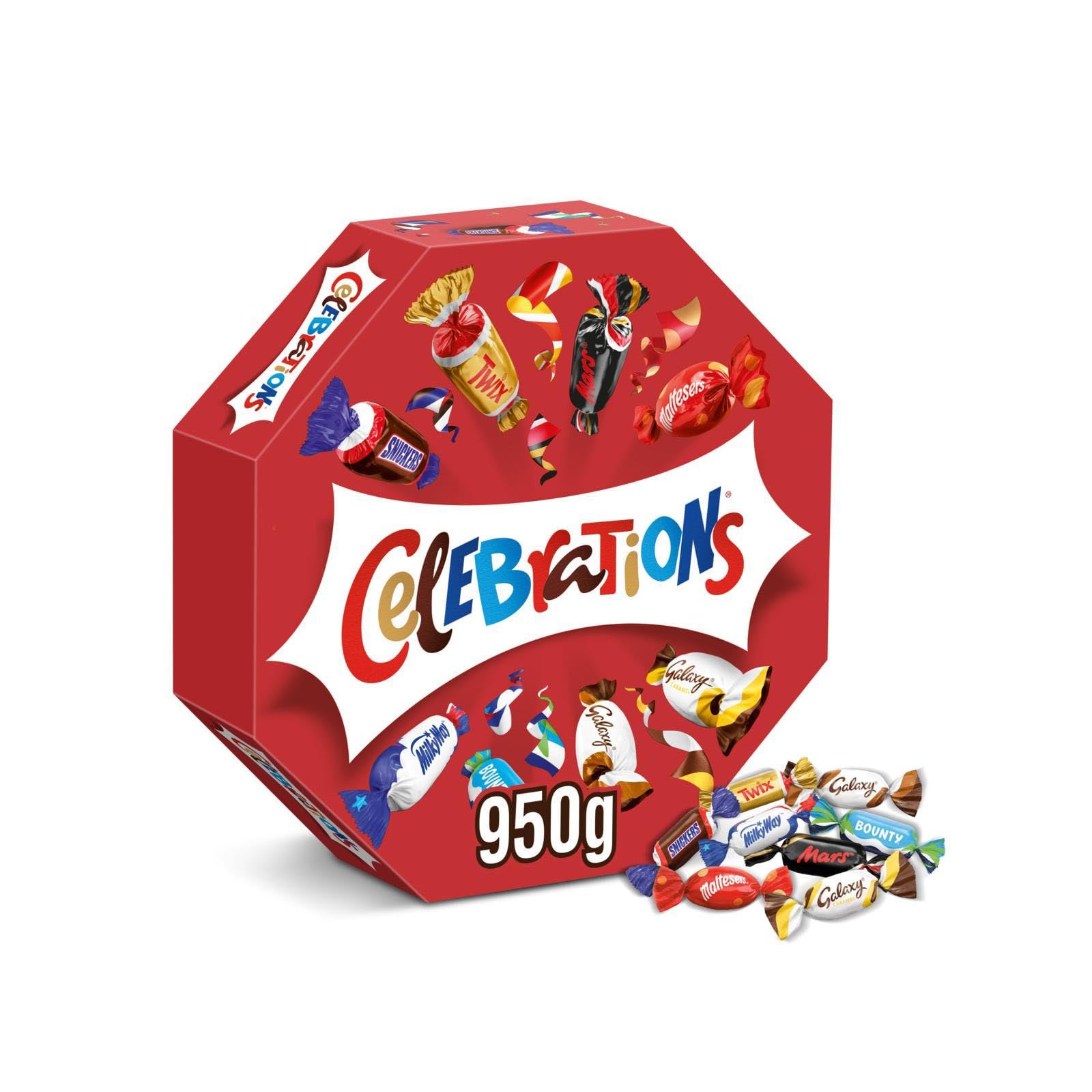 Celebrations Bulk Chocolate Box, 950g - Assorted Mini Chocolate Bars & Biscuits Gift Box