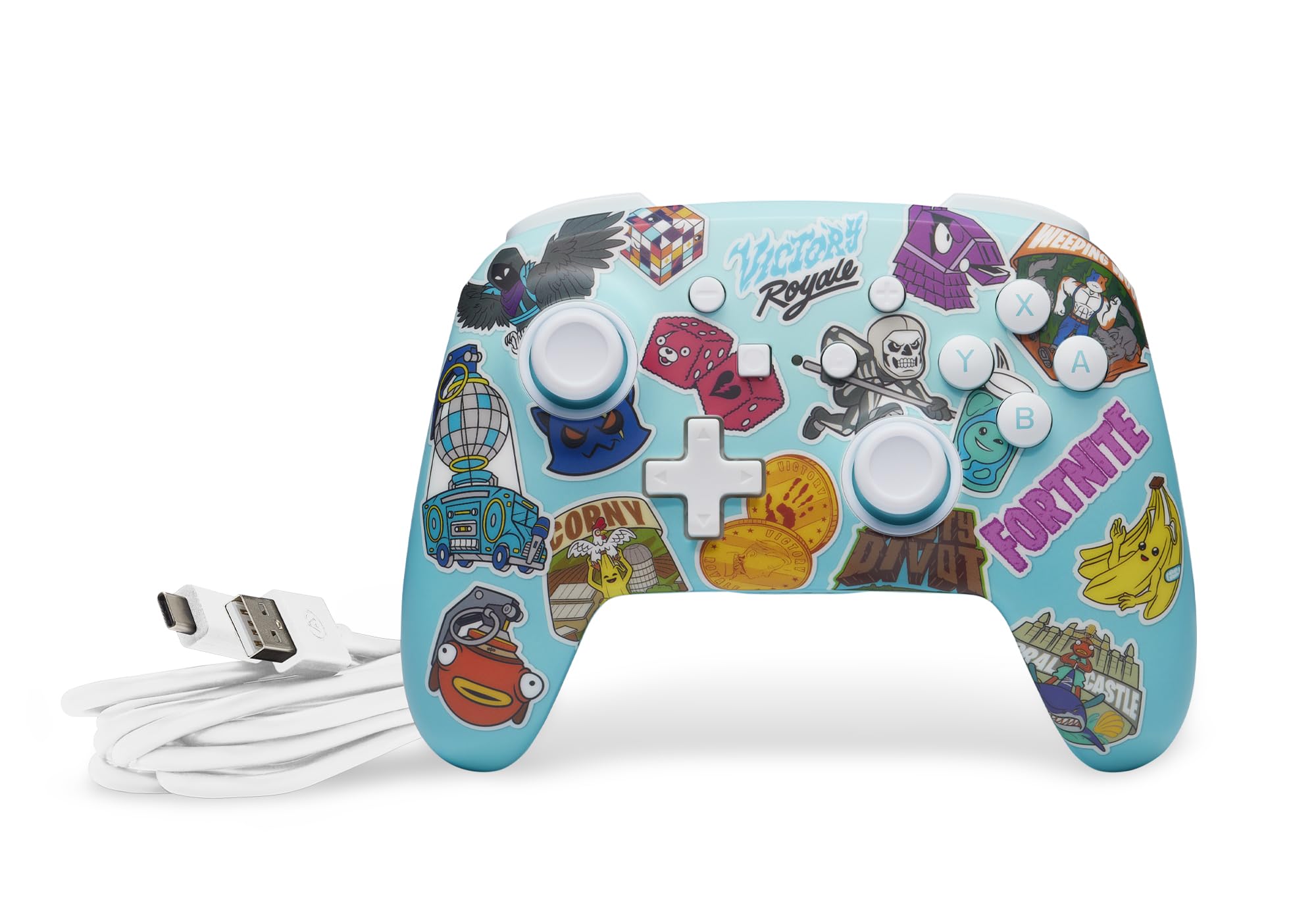 Fortnite Sticker Mania - PowerA Enhanced Wireless Controller for Nintendo Switch 8