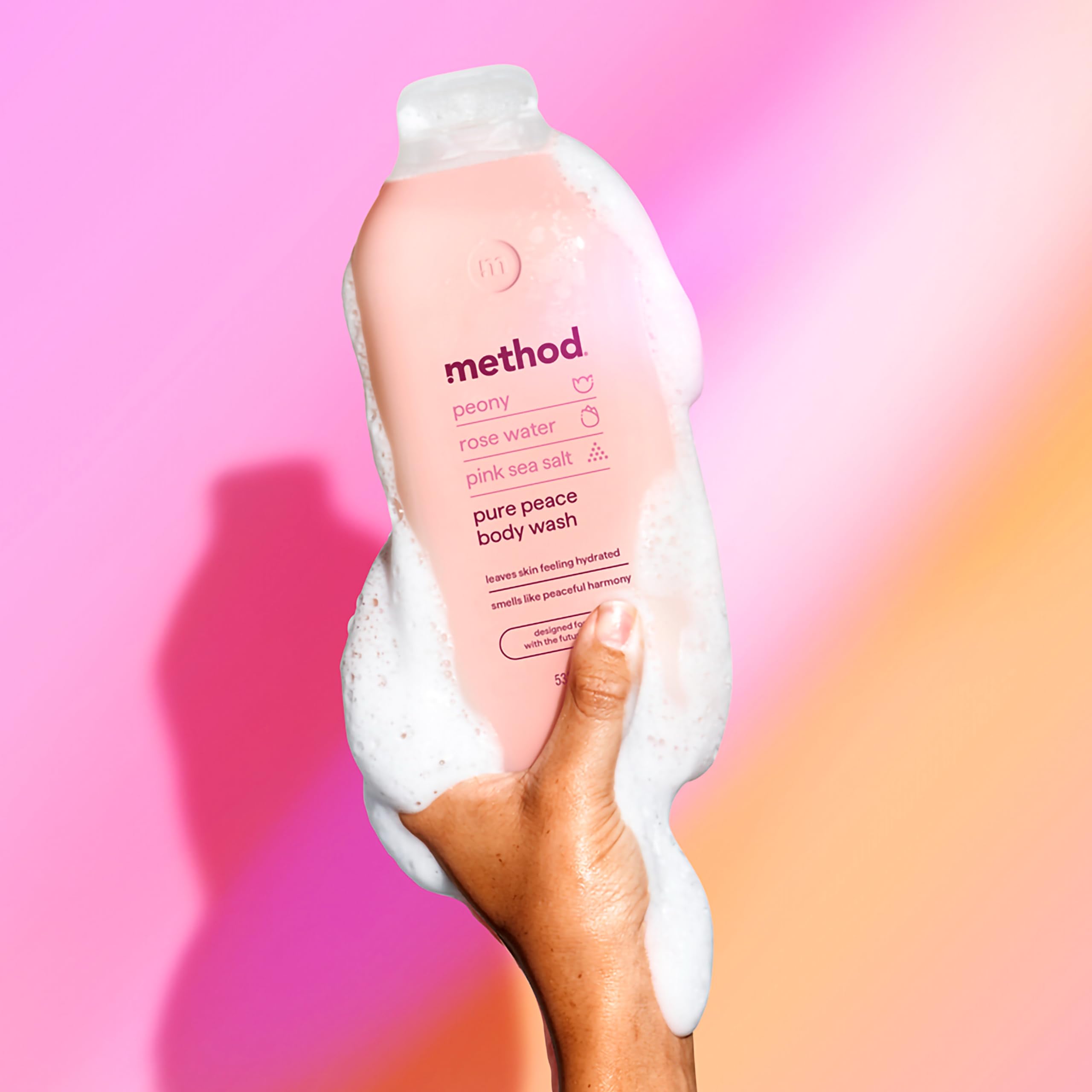 Method - Pure Peace Body Wash (Shower Gel) with Peony, Rose Water & Pink Sea Salt 6