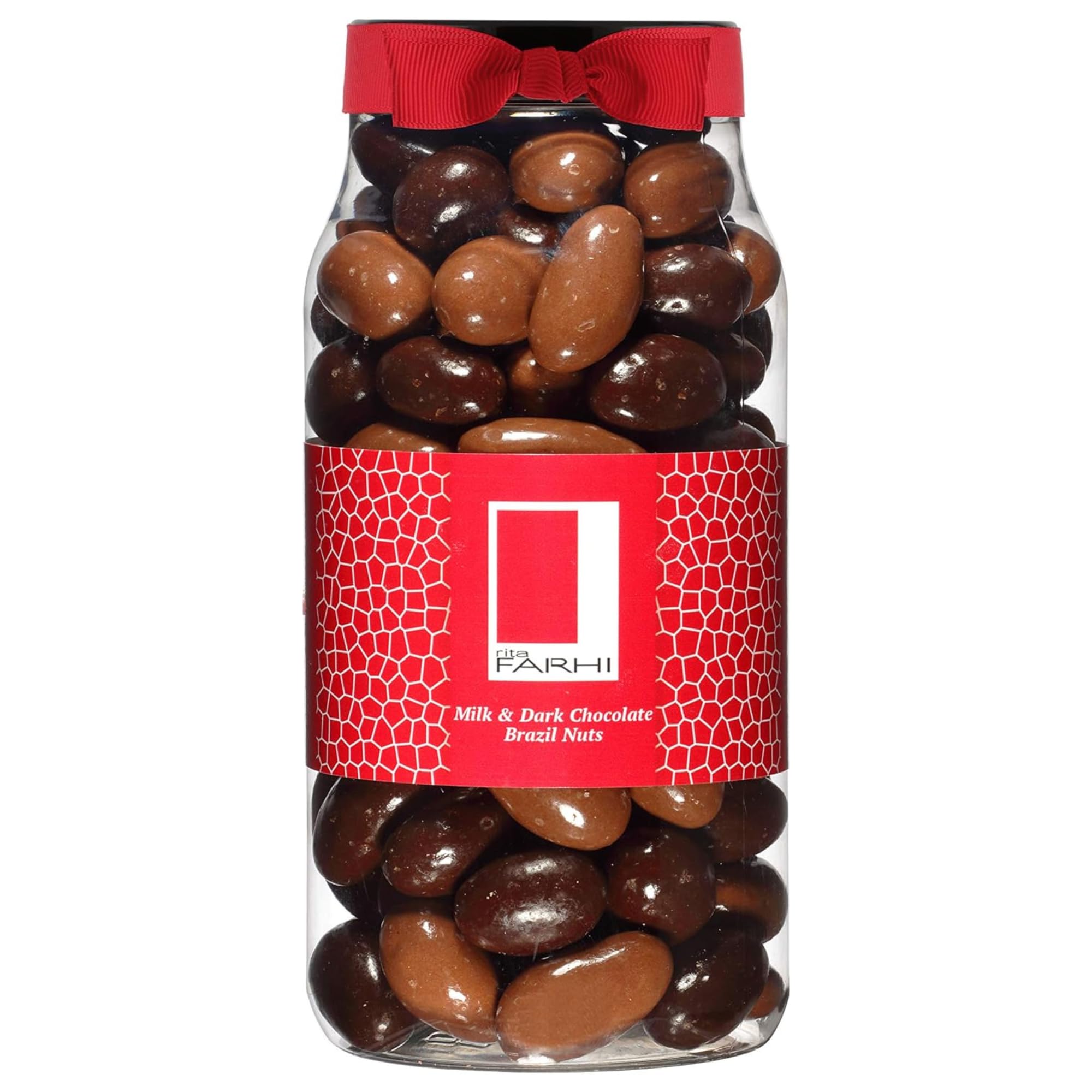 Rita Farhi - Milk & Dark Chocolate Covered Brazil Nuts Luxury Gift Jar 740g