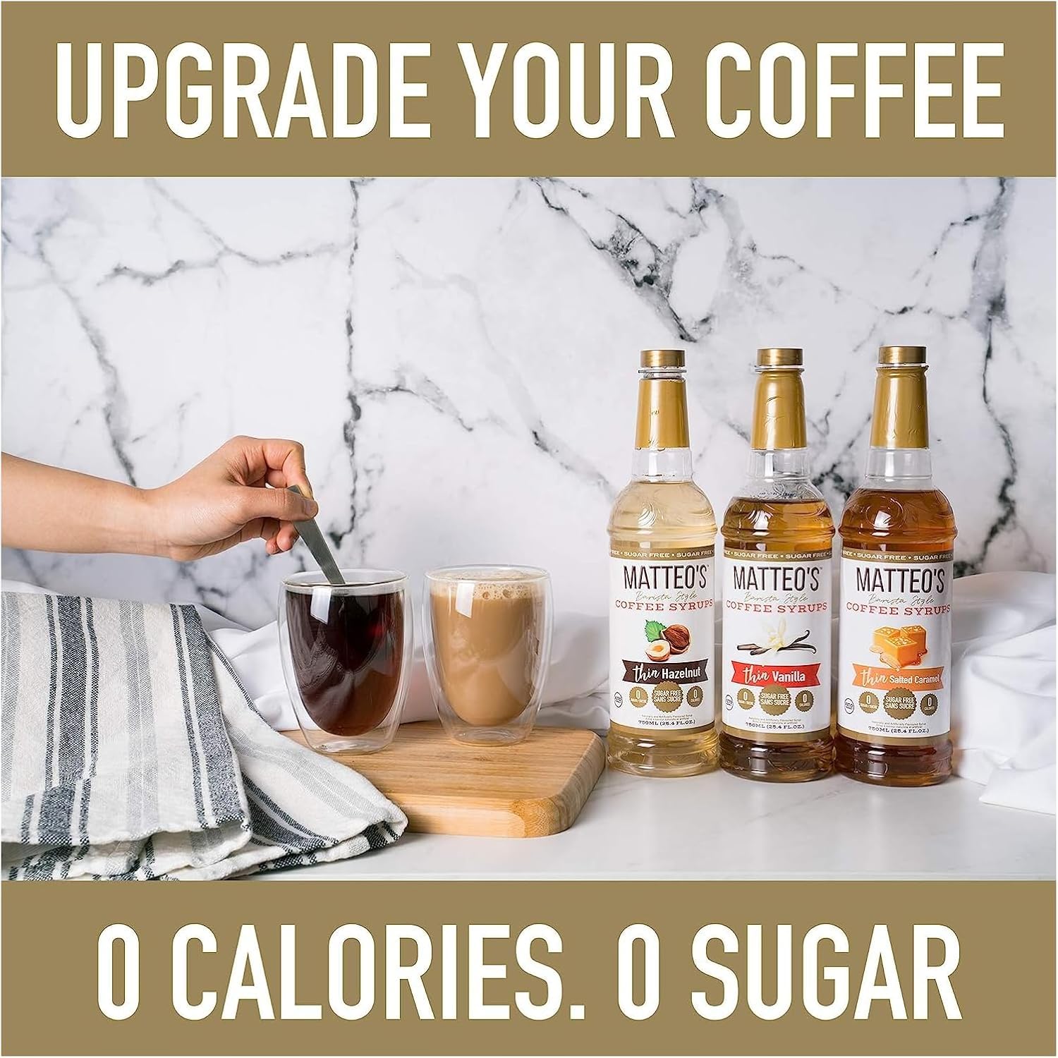 Matteo's Sugar Free Coffee Flavoring Syrup, Hazelnut, 0 Calorie, Keto Friendly, 25.4 Oz 7