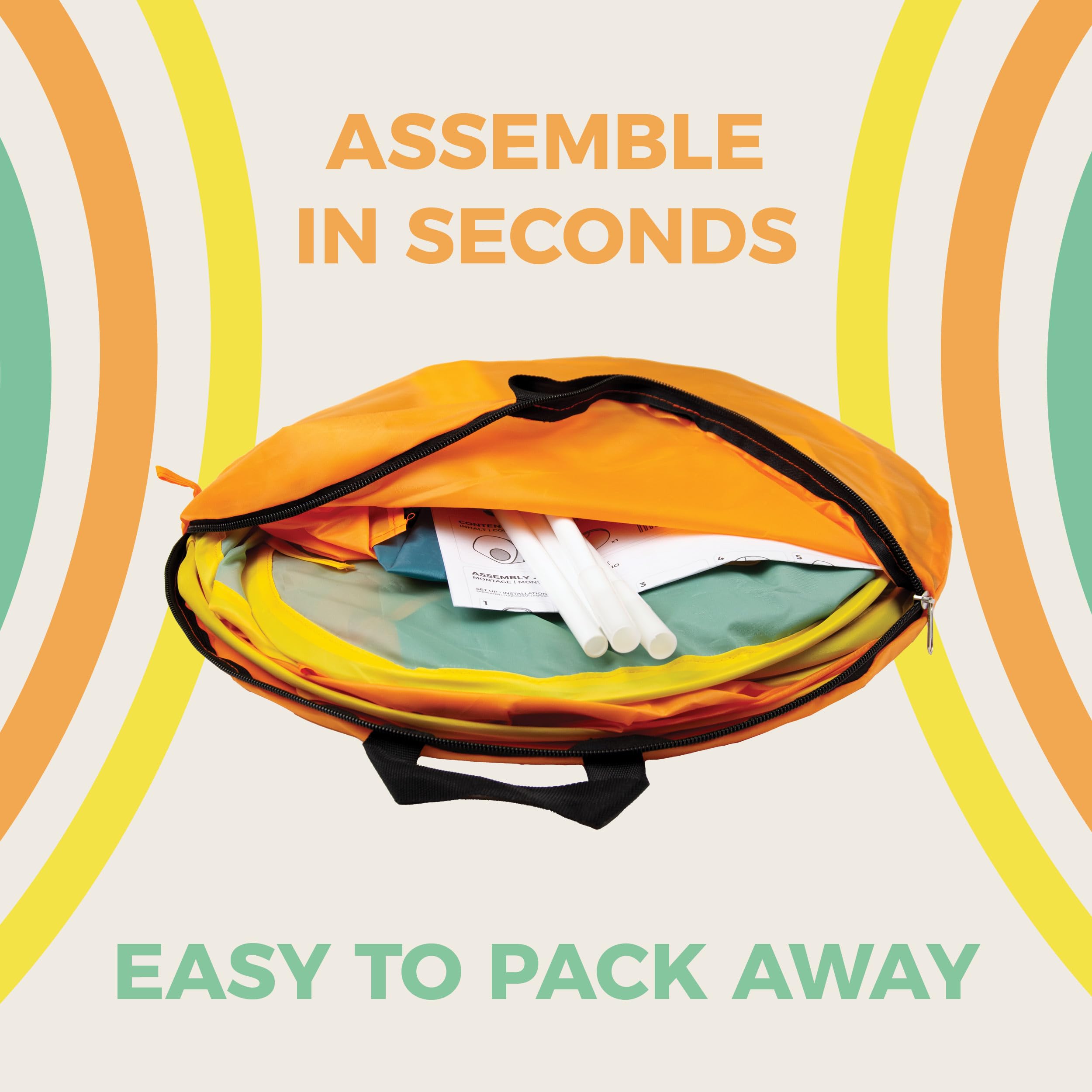 Activo Pop Up Tent for Babies & Toddlers 12+ Months – Instant Setup Play Tent for Indoor & Outdoor Use 6