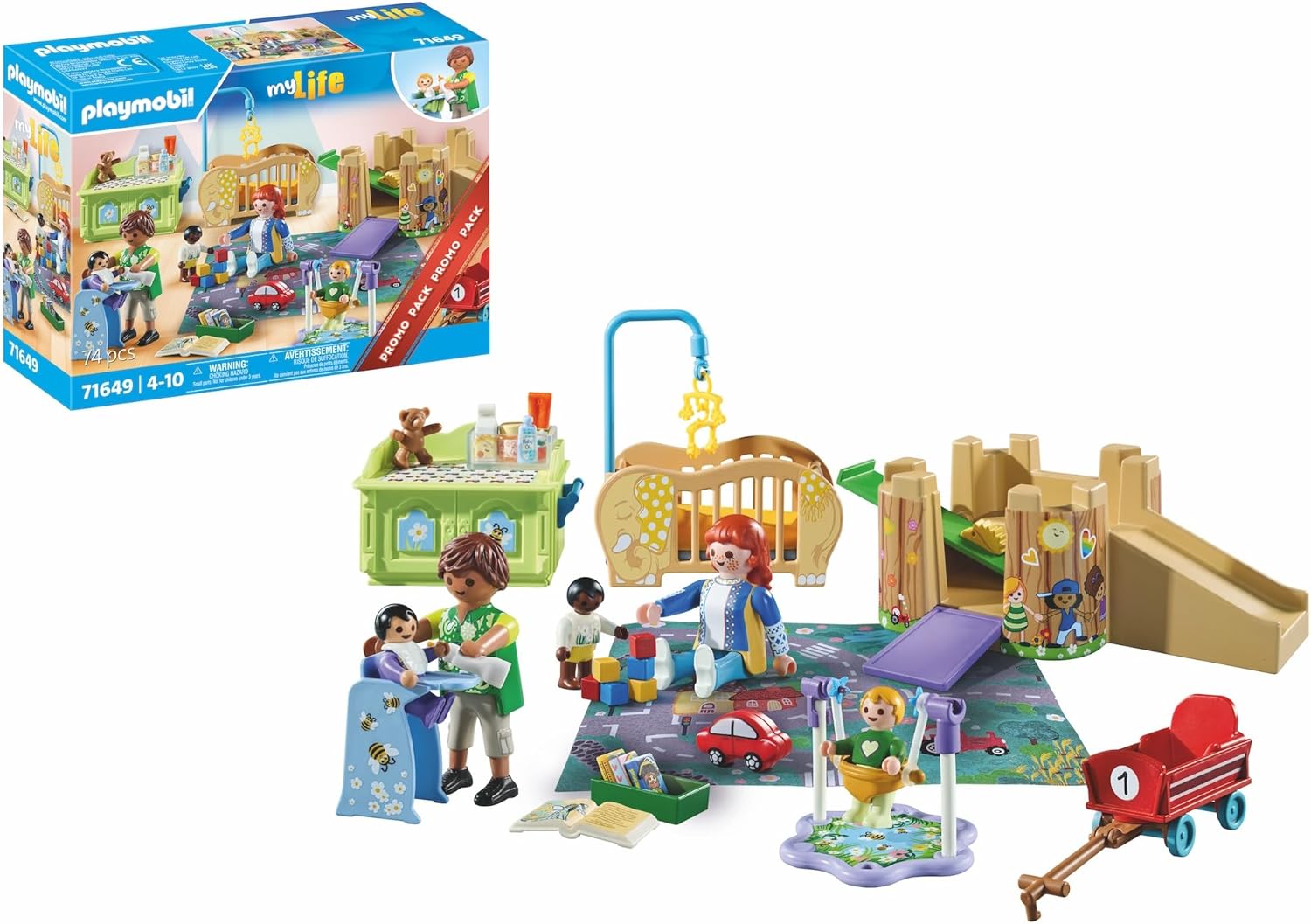 Playmobil 71649 MyLife Toddler Group Promo Pack - Playset with 5 Figures & 69 Accessories for Ages 4+
