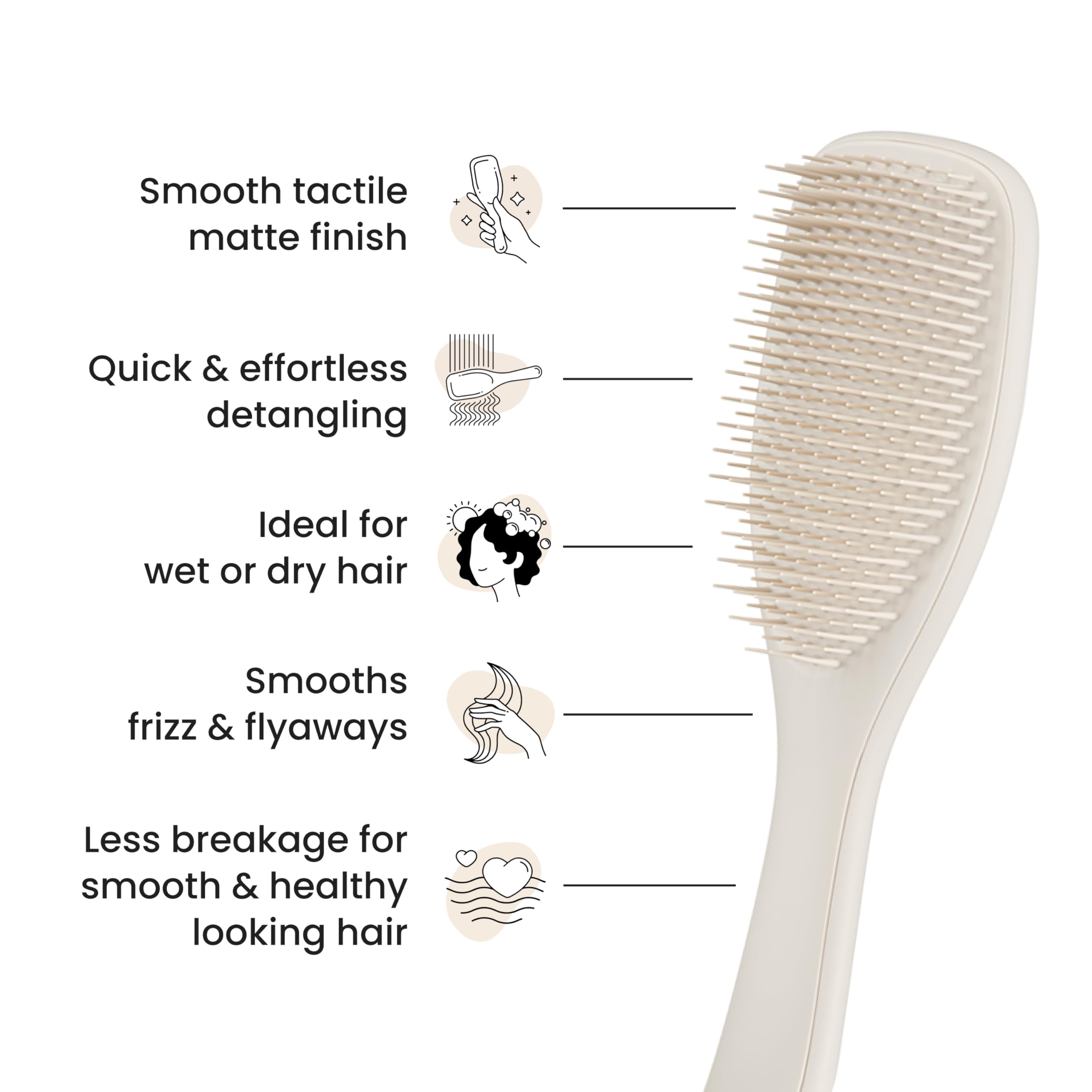 Tangle Teezer Ultimate Detangler Hairbrush - Detangles Wet & Dry Hair, Minimizes Breakage, For All Hair Types | Pumice Gray 5