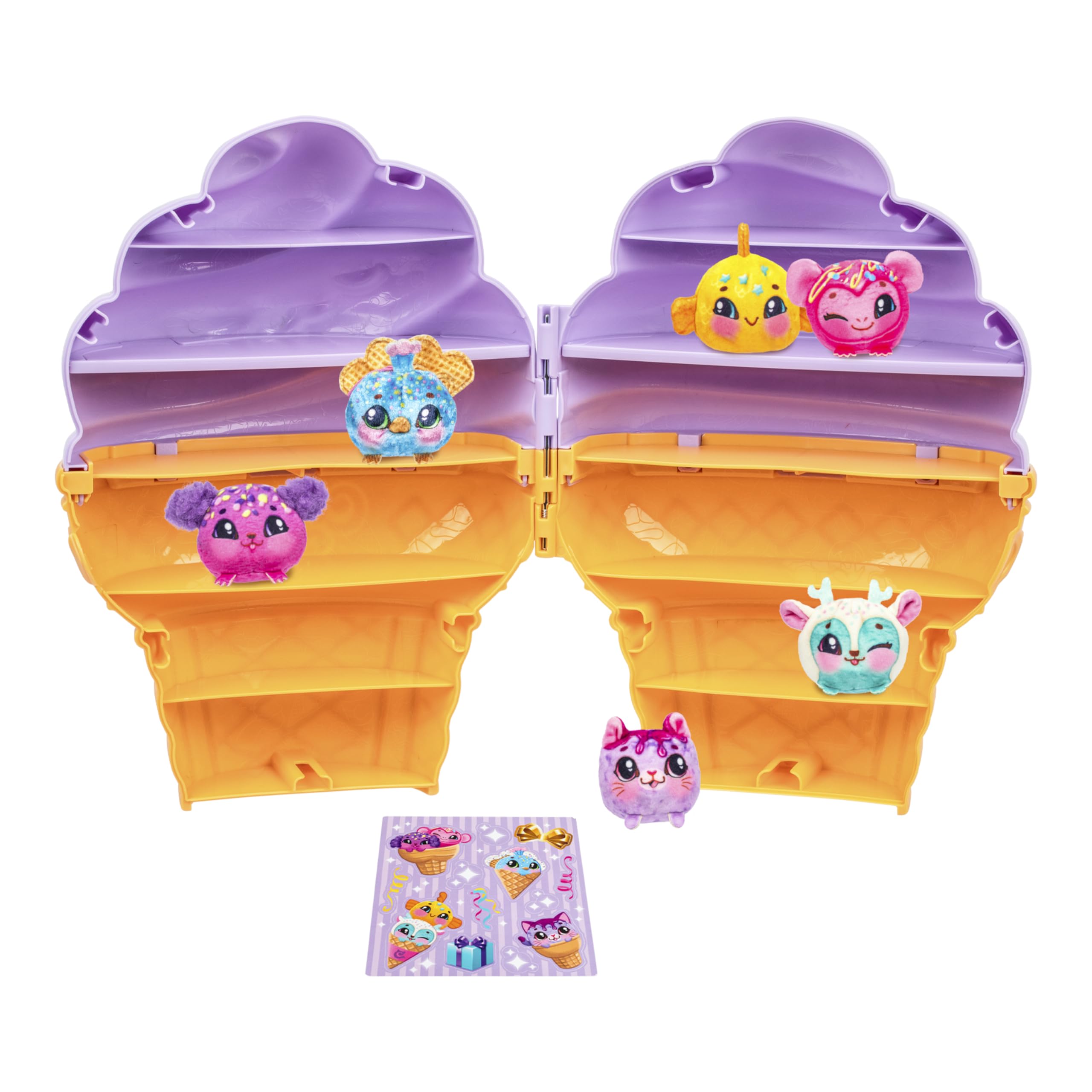 Cookeez Makery Yum Yumz Collector's Case - Adorable Ice Cream-Shaped Case with 6 Exclusive Plush 5