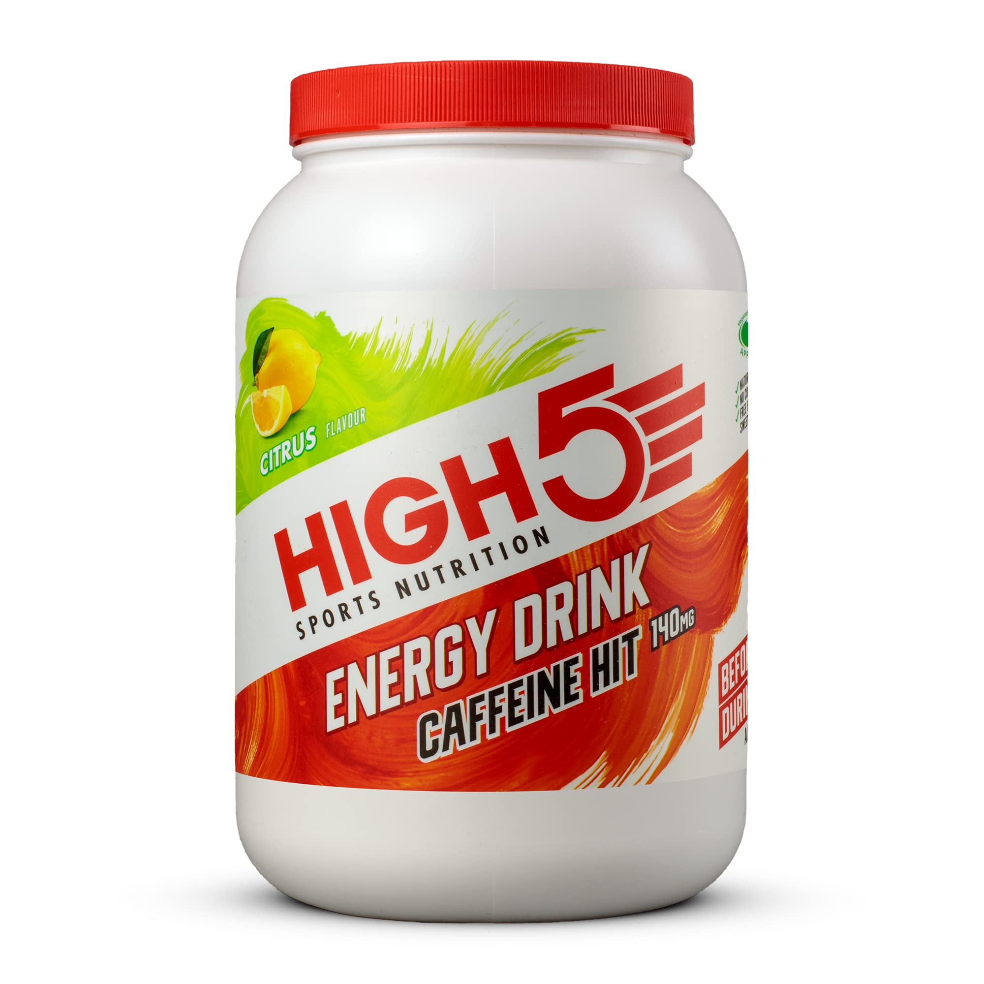 HIGH5 Energy Drink Caffeine Hit Powder - Dual Source Carbs & Electrolytes | 1.4 kg 1