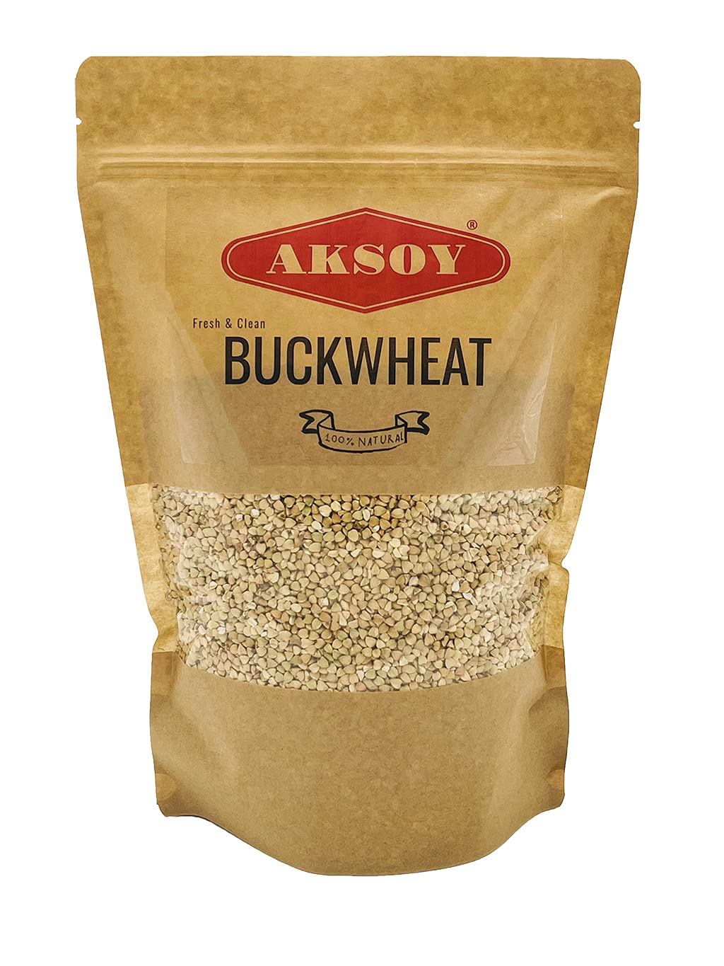 AKSOY Buckwheat 1.25KG Hulled Buckwheat Groats – Raw, Vegan, Non-GMO Whole Grain