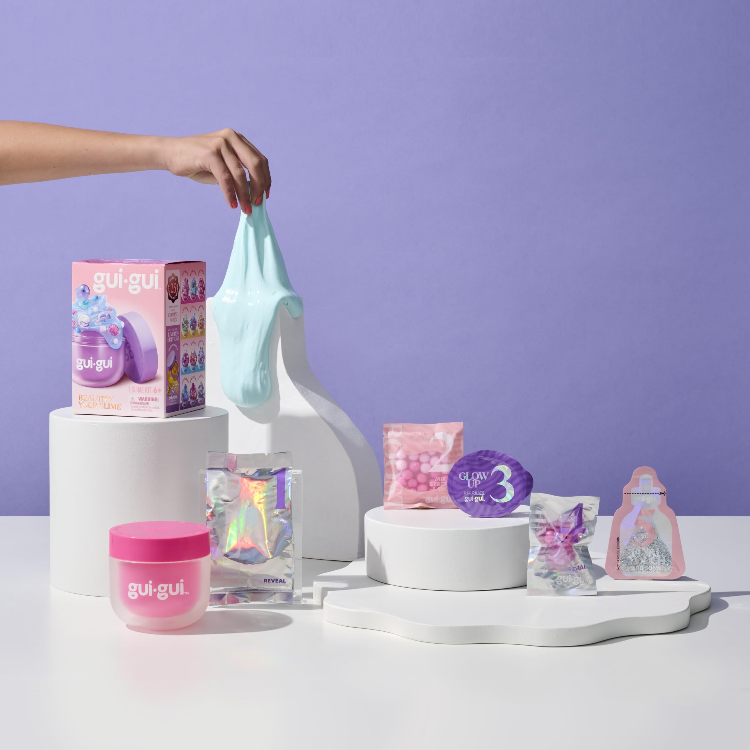 Gui Gui Cloud Slime - Create & Collect Scented Slime with 4 Textures (Gloss, Clear, Butter, Cloud) 5