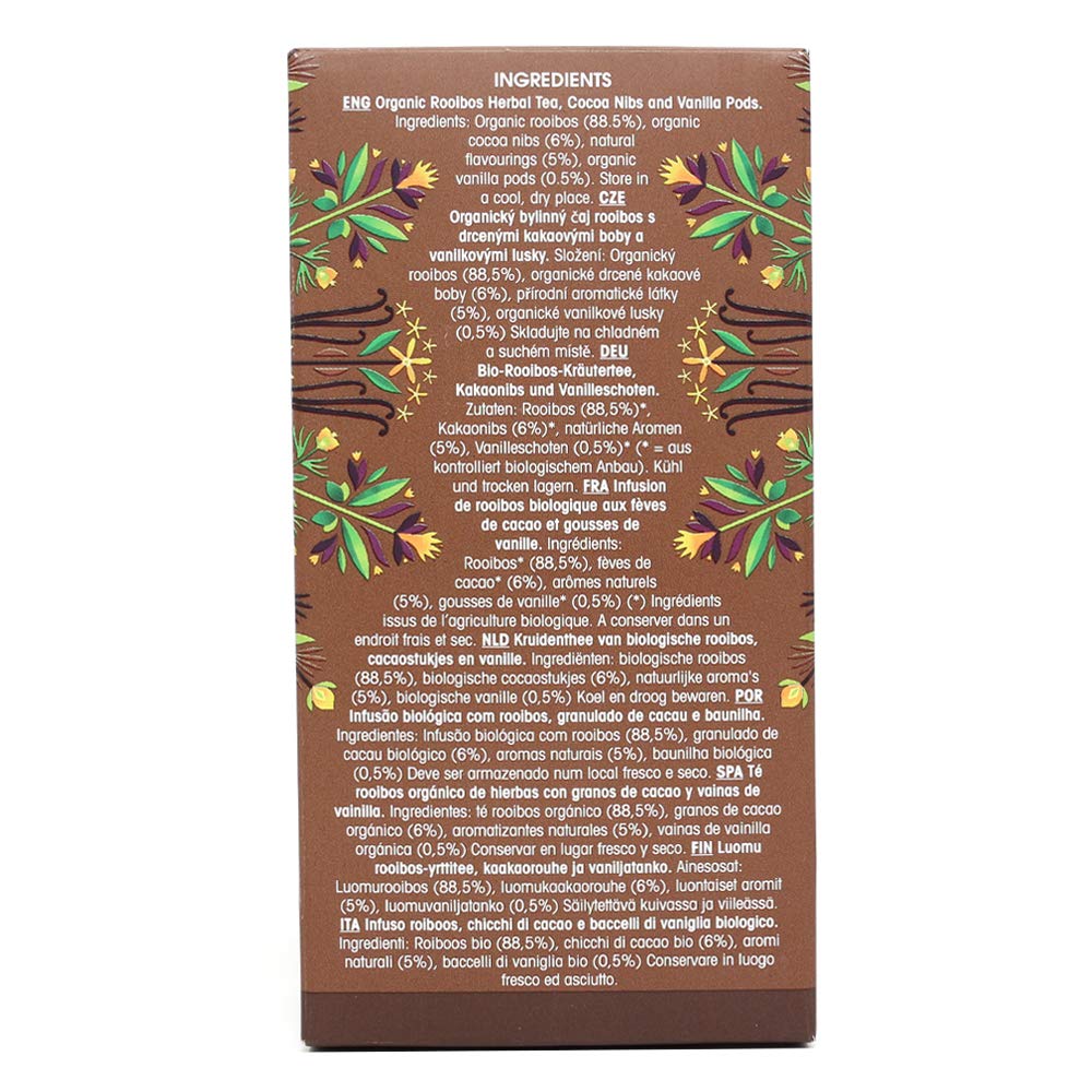 English Tea Shop Rooibos Cocoa & Vanilla Organic Tea - 20 Compostable Sachets 6