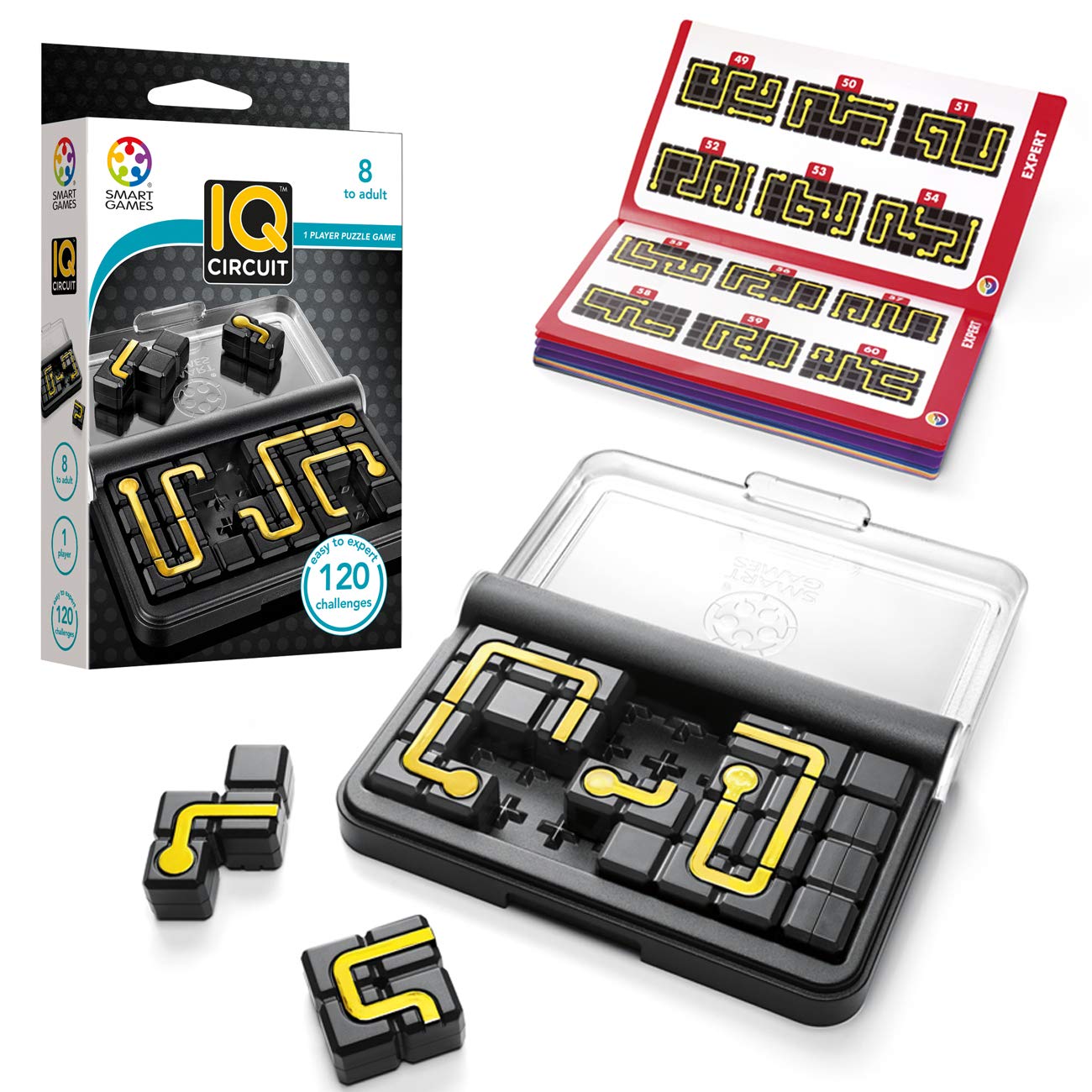 SmartGames IQ Circuit Puzzle Game with 120 Challenges for Ages 8+ 7