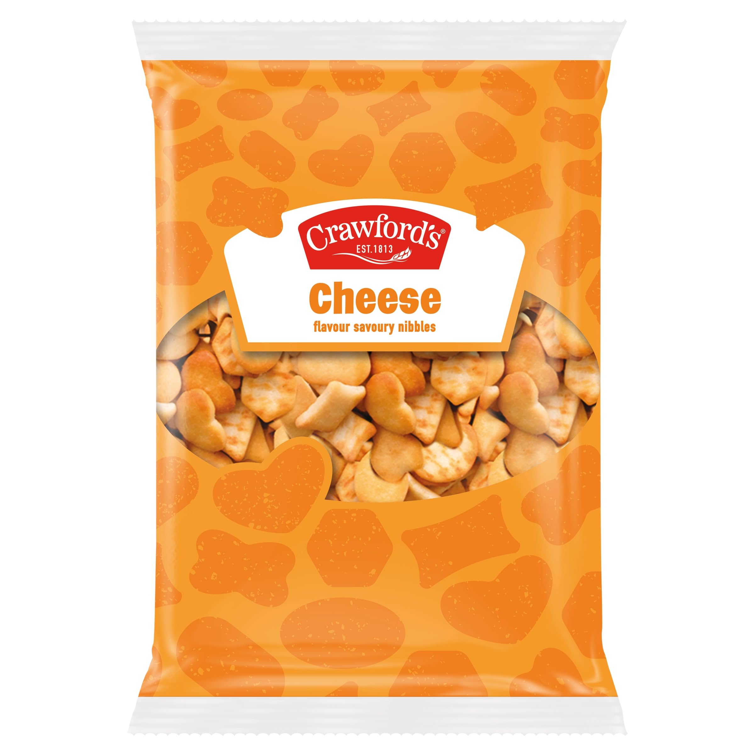 Crawford's Savouries Cheese Baked Snacks - Vegetarian, Crispy Texture | 250g