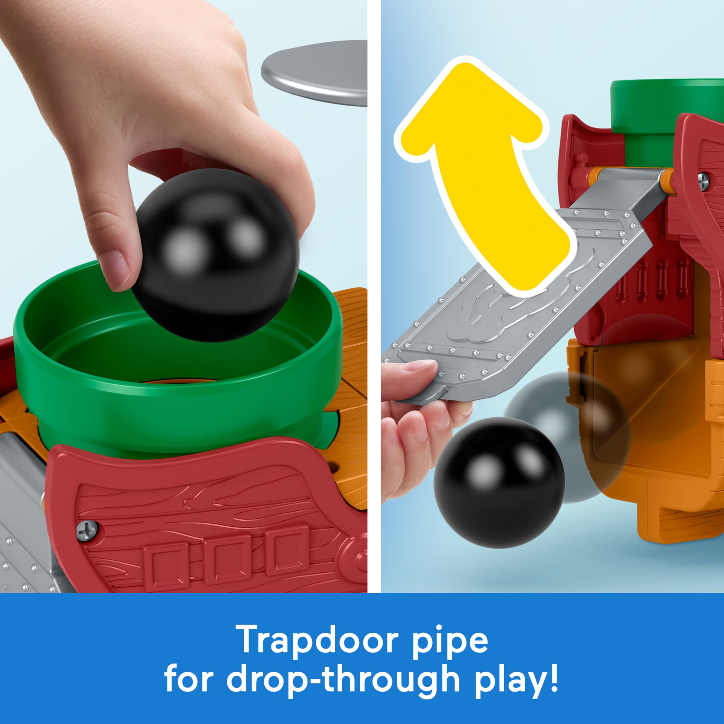 Fisher-Price Little People Toddler Toy My Mario Bowser’s Airship Playset wi 4