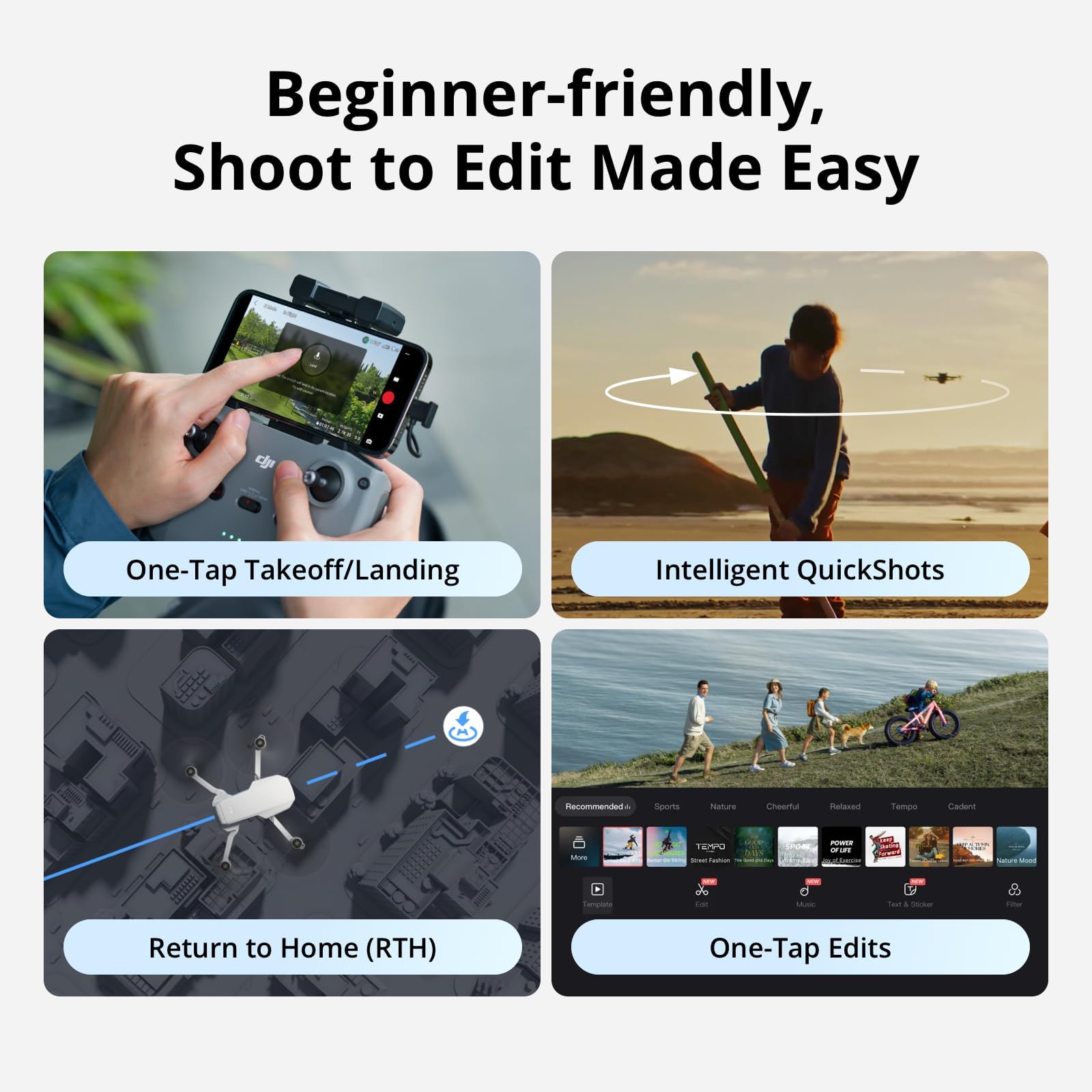 DJI Mini 4K Fly More Combo Drone with 4K UHD Camera, 3 Batteries, Charging Hub & Shoulder Bag - Grey 7