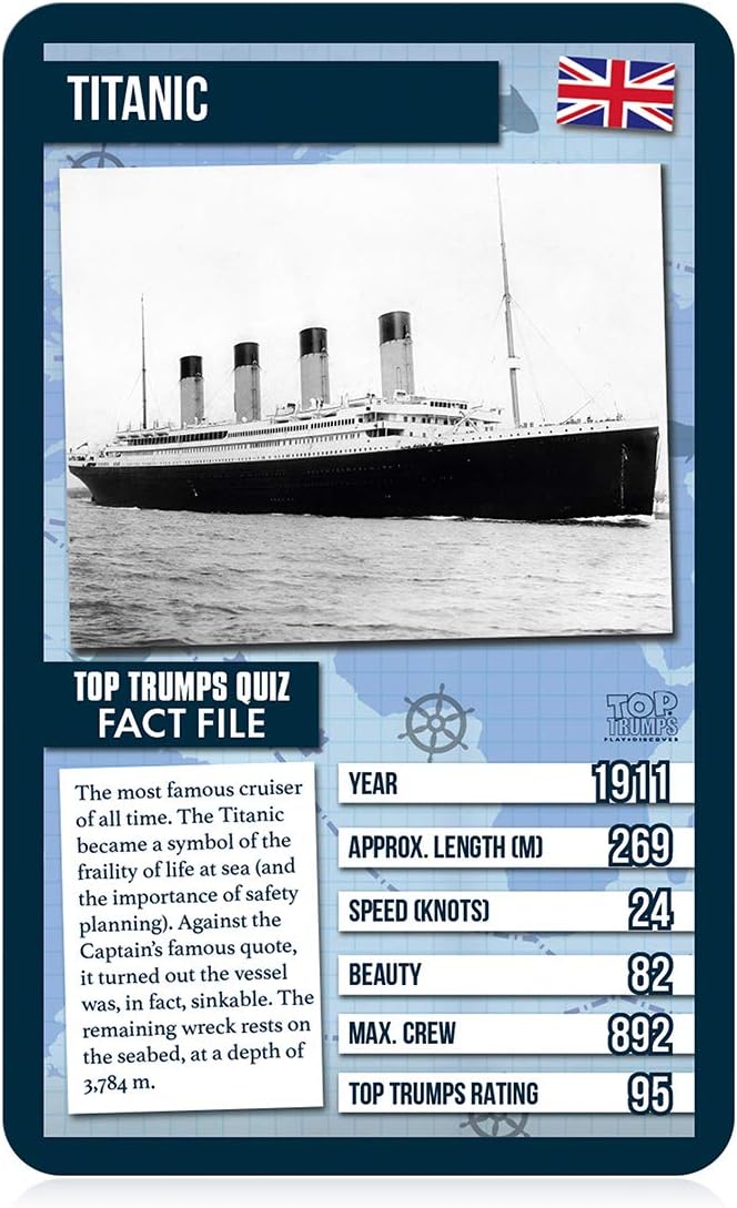 Top Trumps World Famous Ships Card Game 5