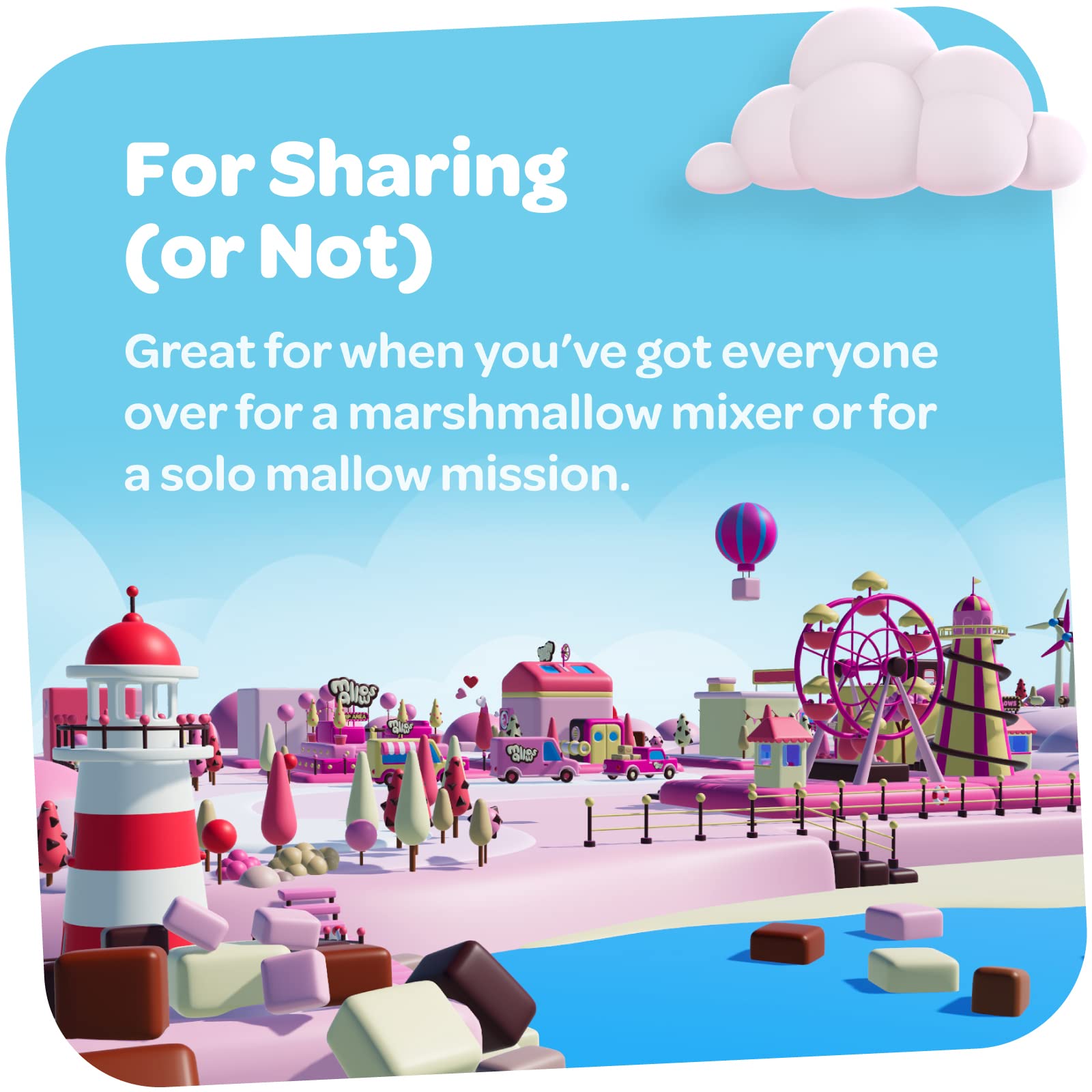 Freedom Confectionery - Vanilla Mini Pink & White Marshmallows 1kg Bag 7