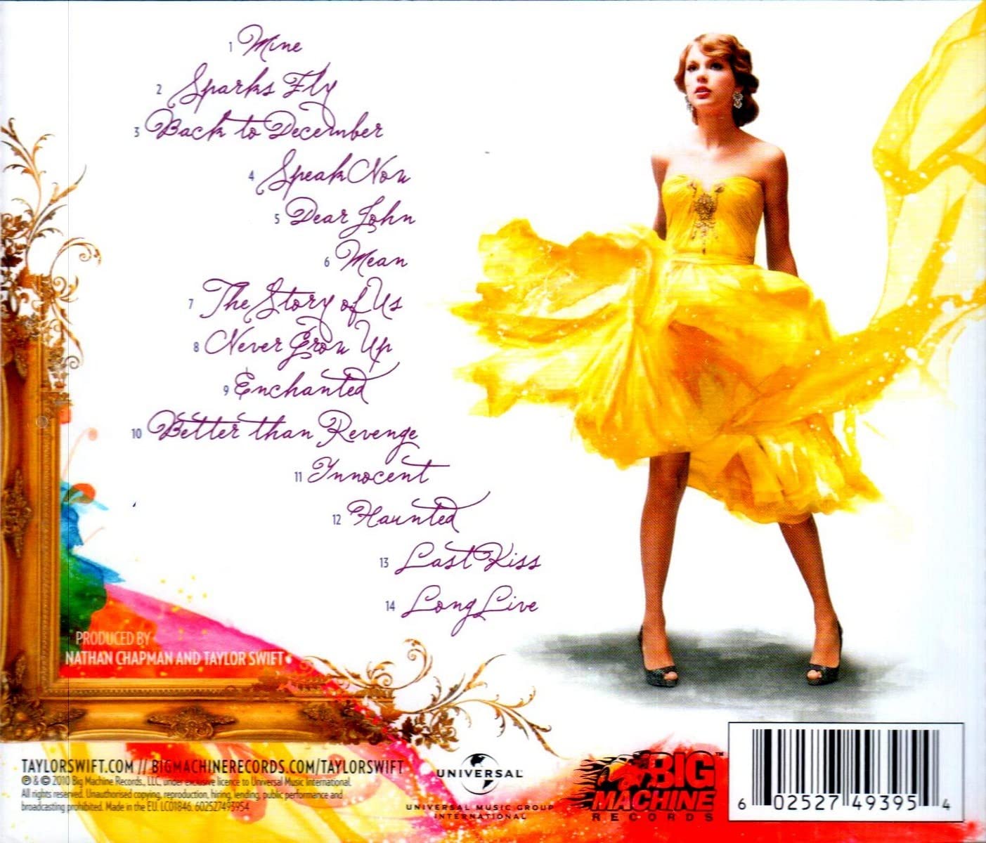 Taylor Swift - Speak Now Audio CD 3