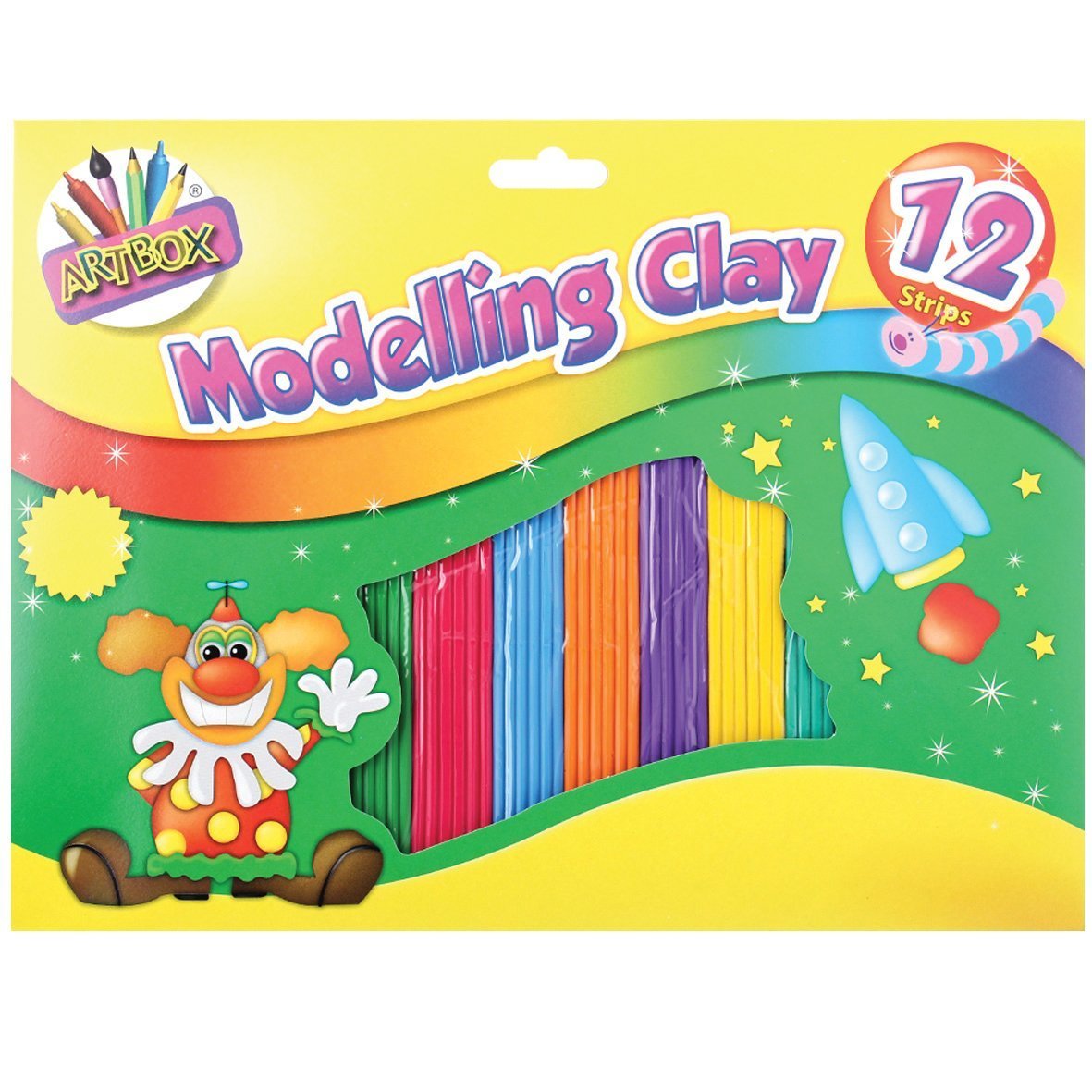 THE ART BOXARTBOX Medium Modelling Clay (Strip of 12) (Package may vary)