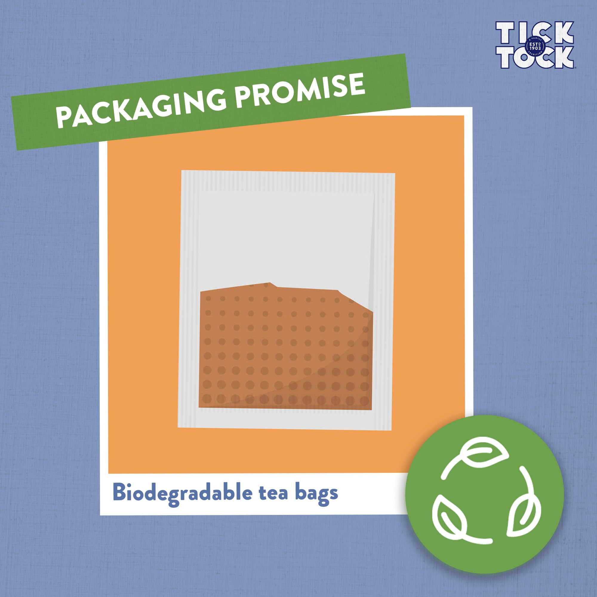 Tick Tock Earl Grey Rooibos Tea - Naturally Decaf Tea Bags