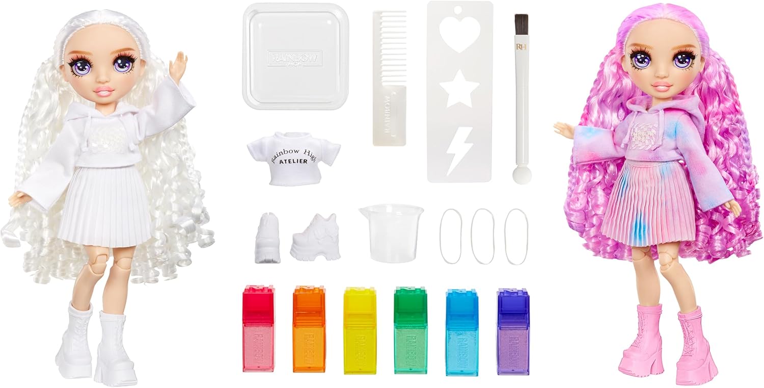 Rainbow High Watercolour & Create DIY Fashion Doll - Arts & Crafts Playset for Ages 4-8 4