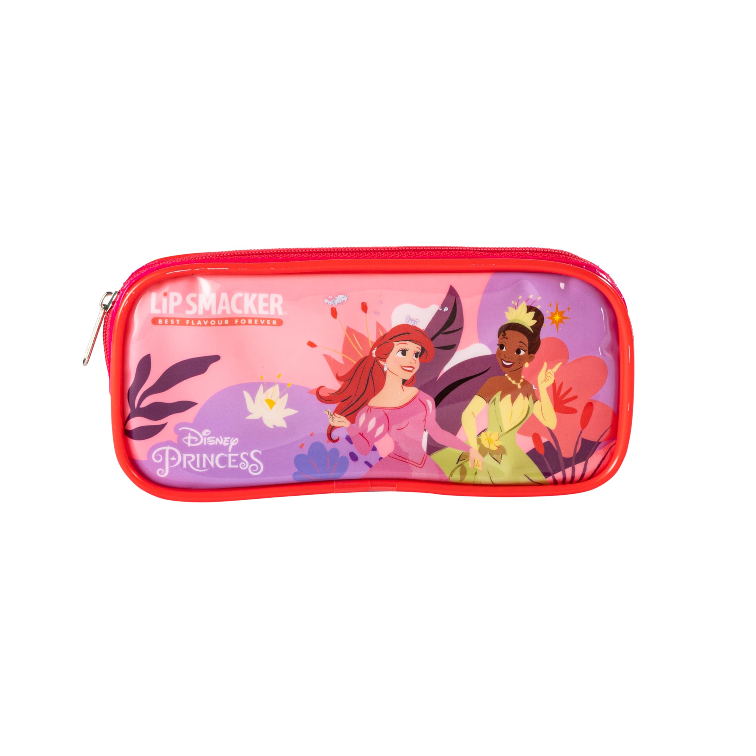 Lip Smacker Disney Princess Lip Gloss Set with 4 Colors and Zipper Pouch | Moisturizing 5