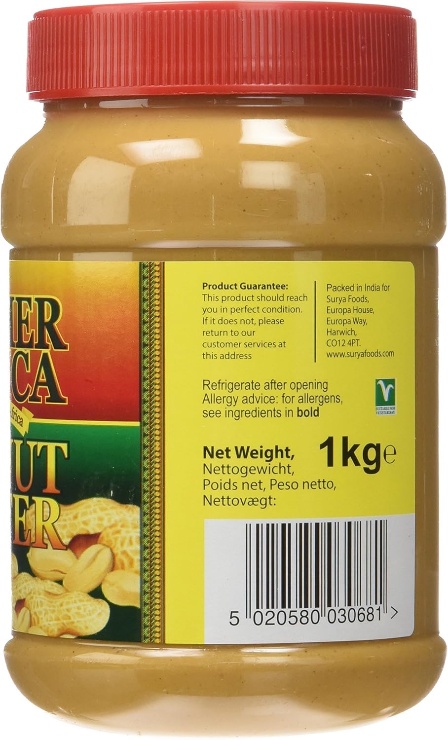 Mother Africa Peanut Butter Natural 1KG - Pure, No Additives, Rich African Flavor 4