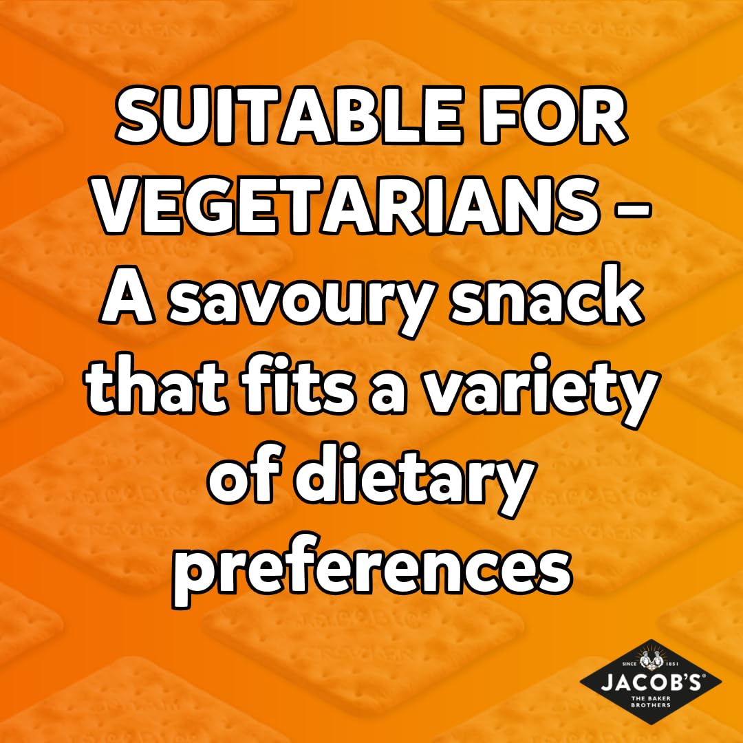 Jacob's Cornish Wafers Crackers, 150 g – Salty, Crispy, Low-Calorie Snack with Flaky Texture 5