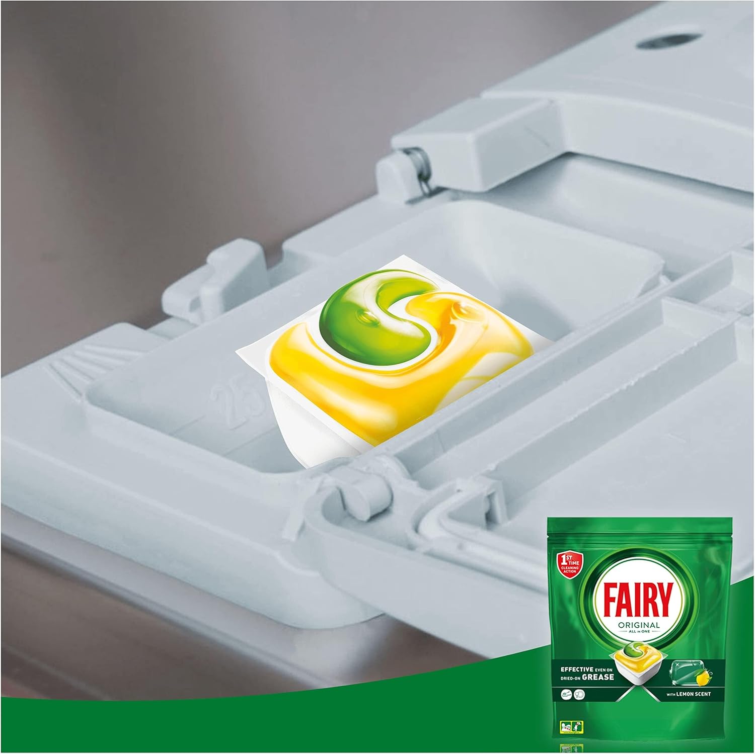 Fairy Original All in One Dishwasher Tablets, Lemon, 84 Count 5