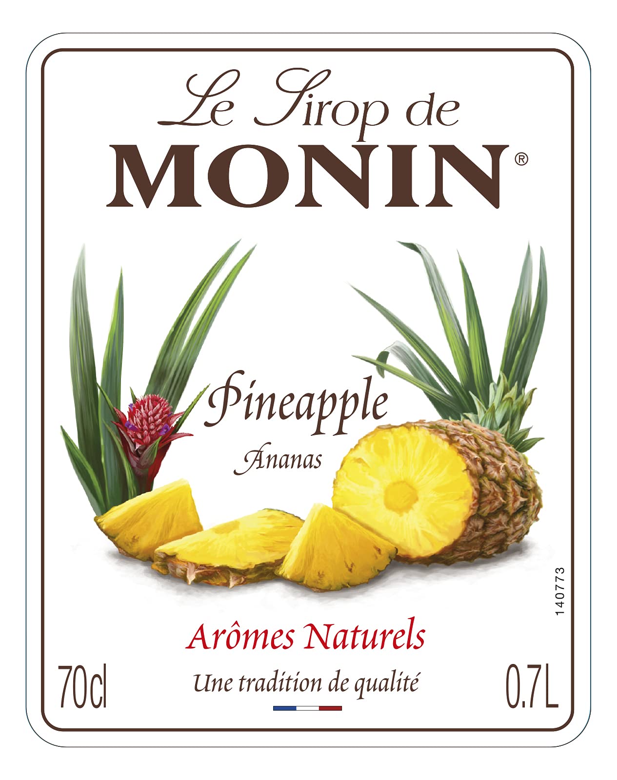 MONIN Pineapple Syrup 700ml - Vegan, Allergen-Free, Natural Flavouring for Cocktails & Mocktails 4