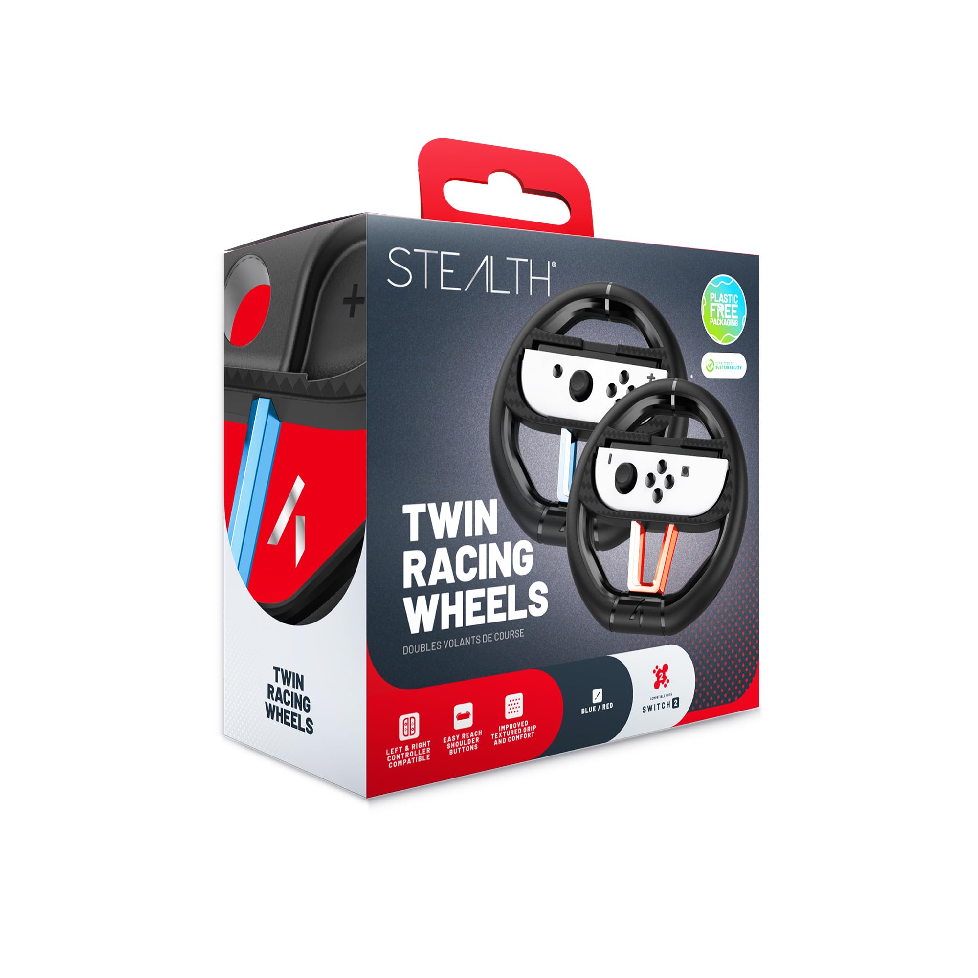 STEALTH Racing Wheel Twin Pack for Switch 2 Controllers