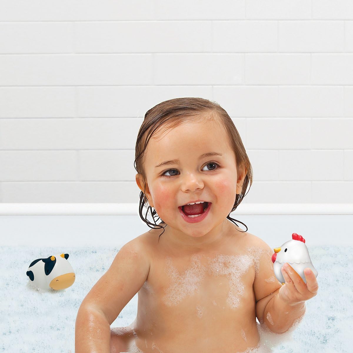 Munchkin Floating Farm Animal Bath Squirt Toys - 8-Pack for Toddlers 9+ Months 9