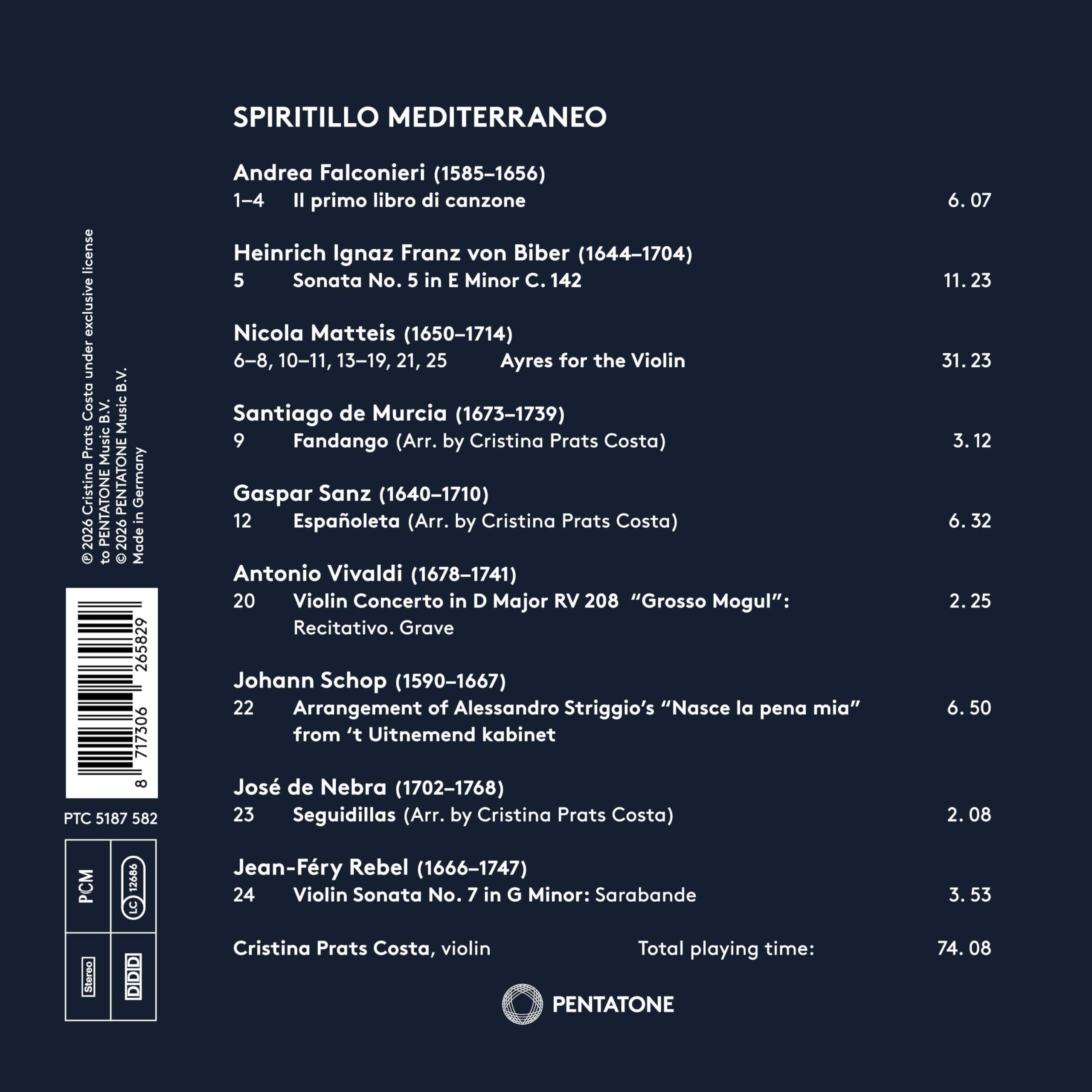 Cristina Prats Costa - Spiritillo Mediterraneo [CD]